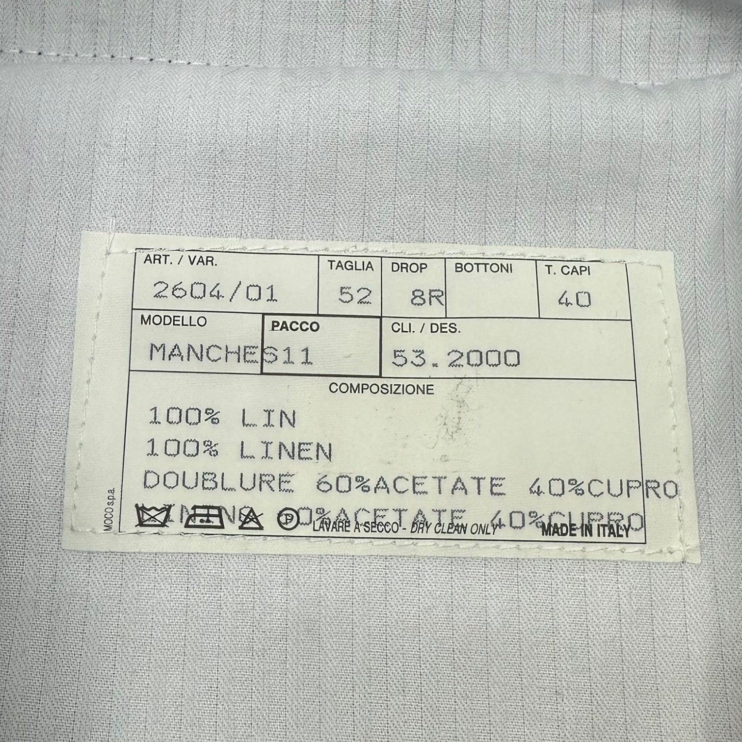 HERMES(エルメス) Linen Straight Trouser Pants リネン ストレート トラウザー パンツ 52(XL程度) ネイビー スラックス