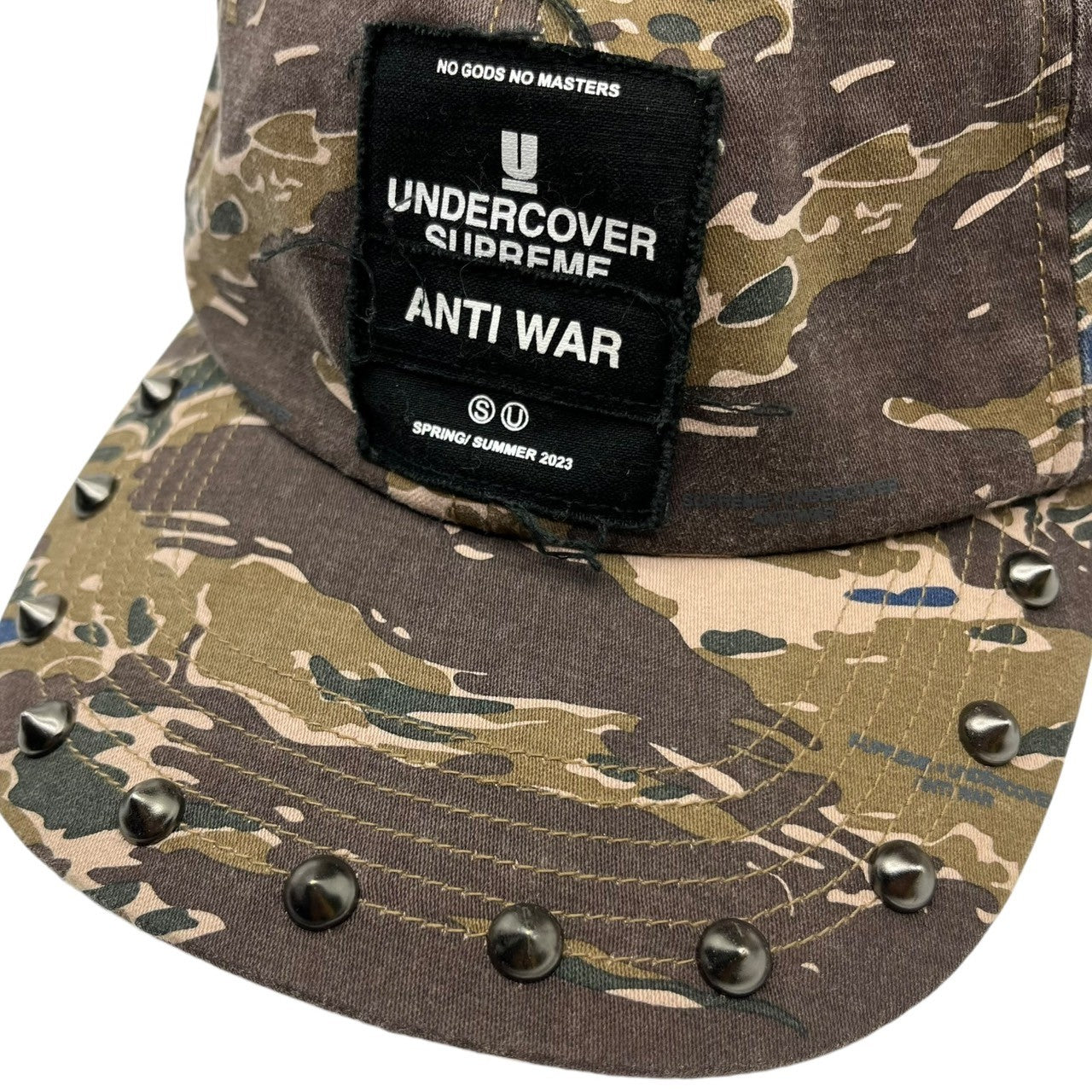 supreme×Undercover(シュプリーム×アンダーカバー) 23SS studded 6-panel cap スタッズ 6パネル キャップ camo カモ カーキ