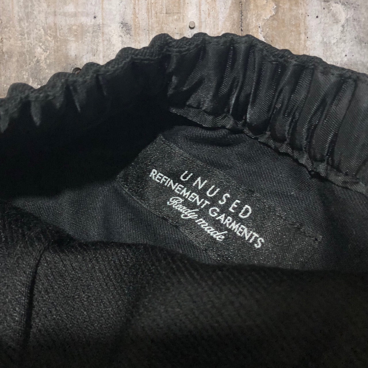 UNUSED(アンユーズド) 18AW WOOL EASY PANTS/ウールイージーパンツ UW0689 2 ブラック