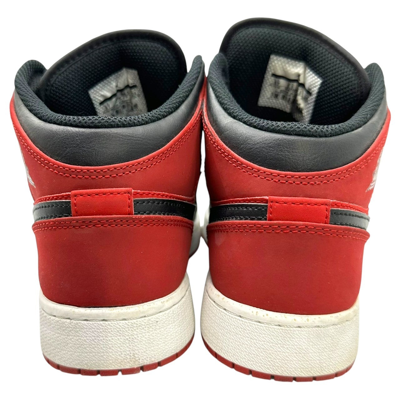 NIKE(ナイキ) AIR JORDAN 1 MID GYM RED BLACK (GS) エアジョーダン1 ミッド "ジム レッド ブラック” 554725-610 24cm ブラック×レッド ハイカット スニーカー