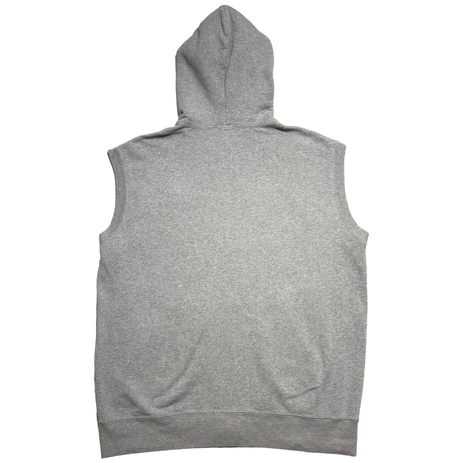 A BATHING APE(アベイシングエイプ) 00's zip hoodie vest SWAROVSKI ジップ フーディー ベスト スワロフスキー ノースリーブパーカー L グレー