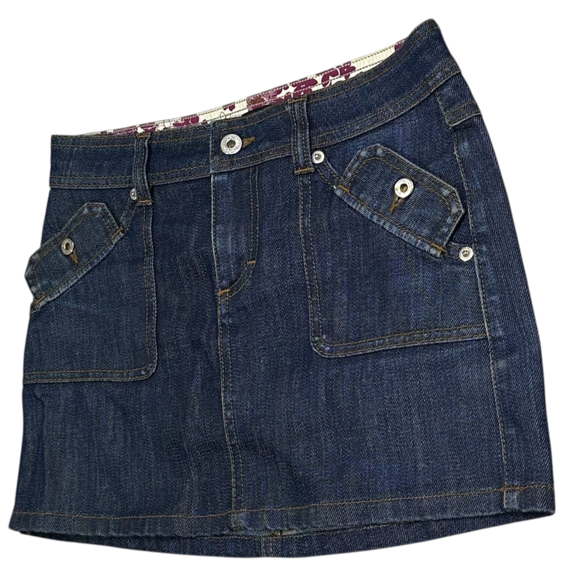 D&G(ディー&ジードルガバドルチェ&ガッバーナ) Gimmick Pocket Denim Mini Skirt ギミック ポケット デニム ミニ スカート SI0331/SD412 24 インディゴ