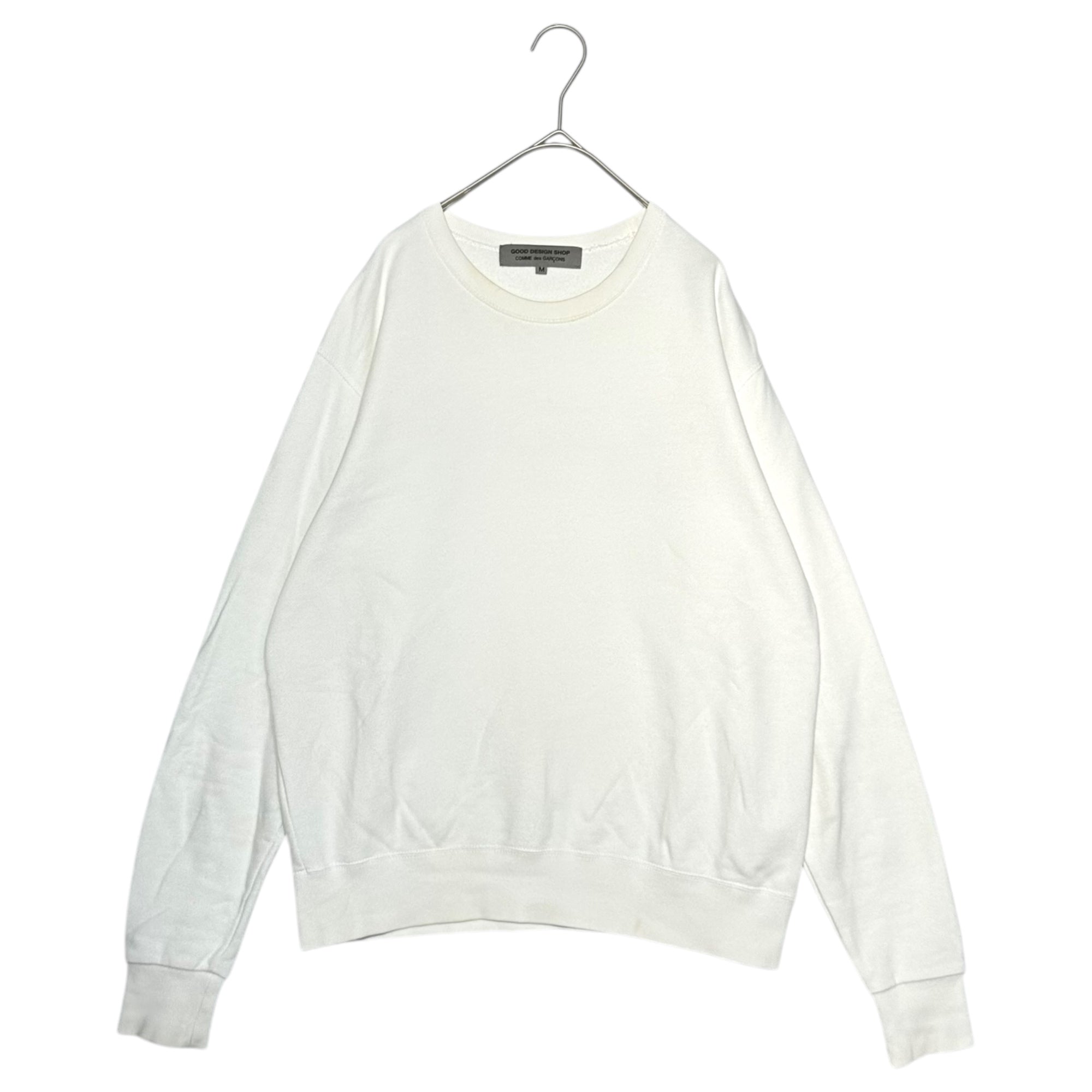 GOOD DESIGN SHOP COMME des GARCONS(グッドデザインショップコムデギャルソン) Back Logo Long Sleeve Crew Neck Sweatshirt バックロゴ 長袖 クルーネック スウェット IO-T002 M ホワイト AD2015