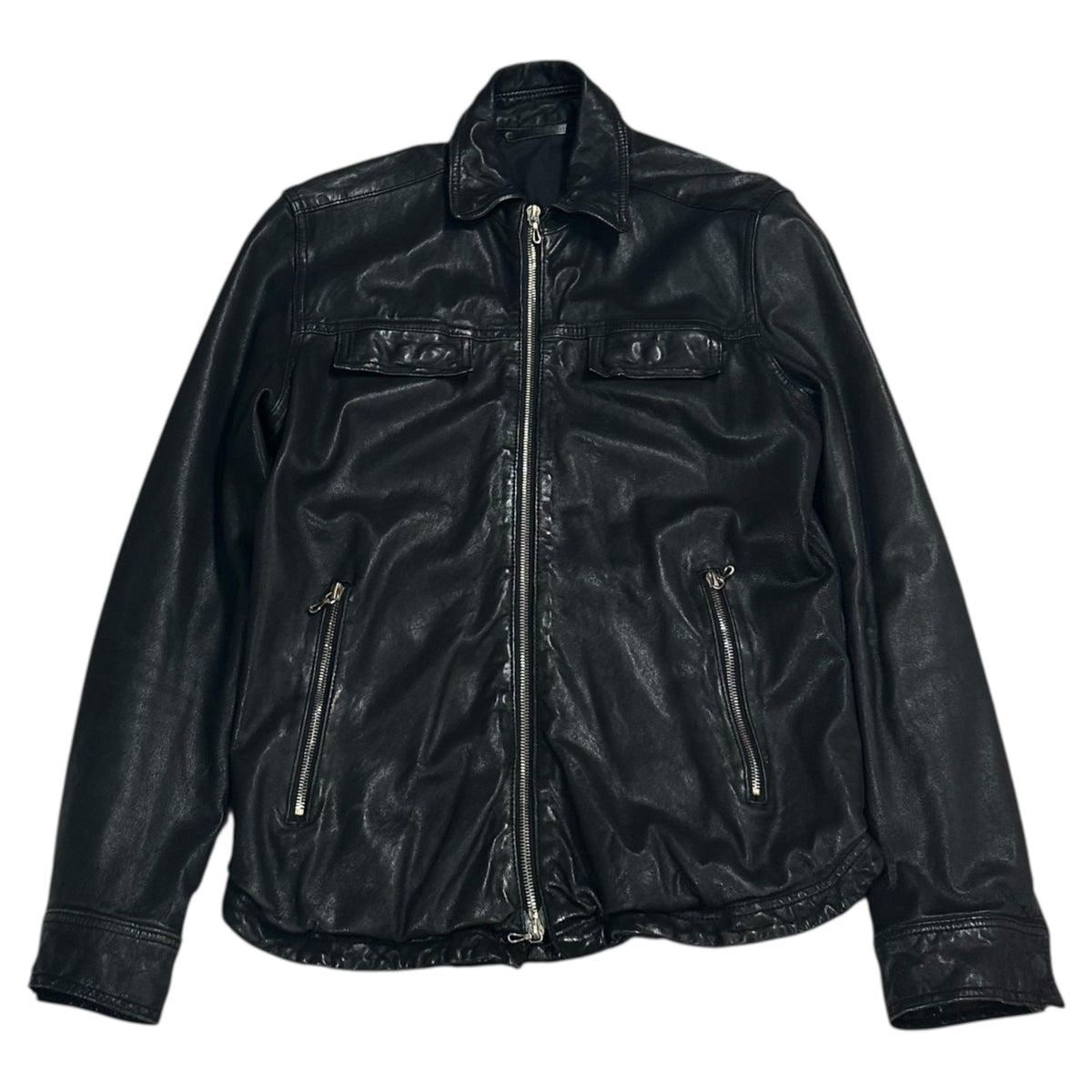 TOMORROWLAND(トゥモローランド) Zip-up lamb leather jacket ジップ 