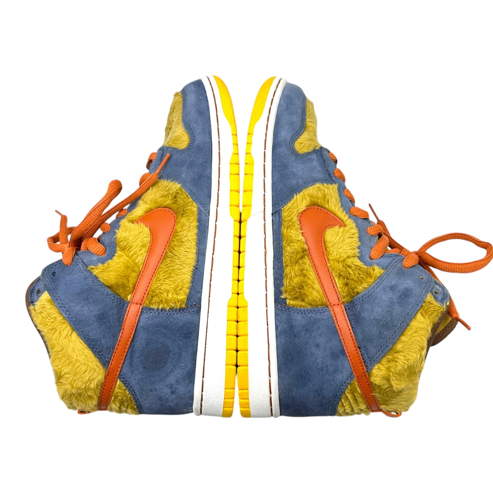 NIKE(ナイキ) 2006 SB Dunk High Premium "Papa Bear" SB ダンク ハイ プレミアム "パパ ベアー" 313171-781 28cm ブルー×ベージュ ハイカット スニーカー 箱付 メディコム トイ