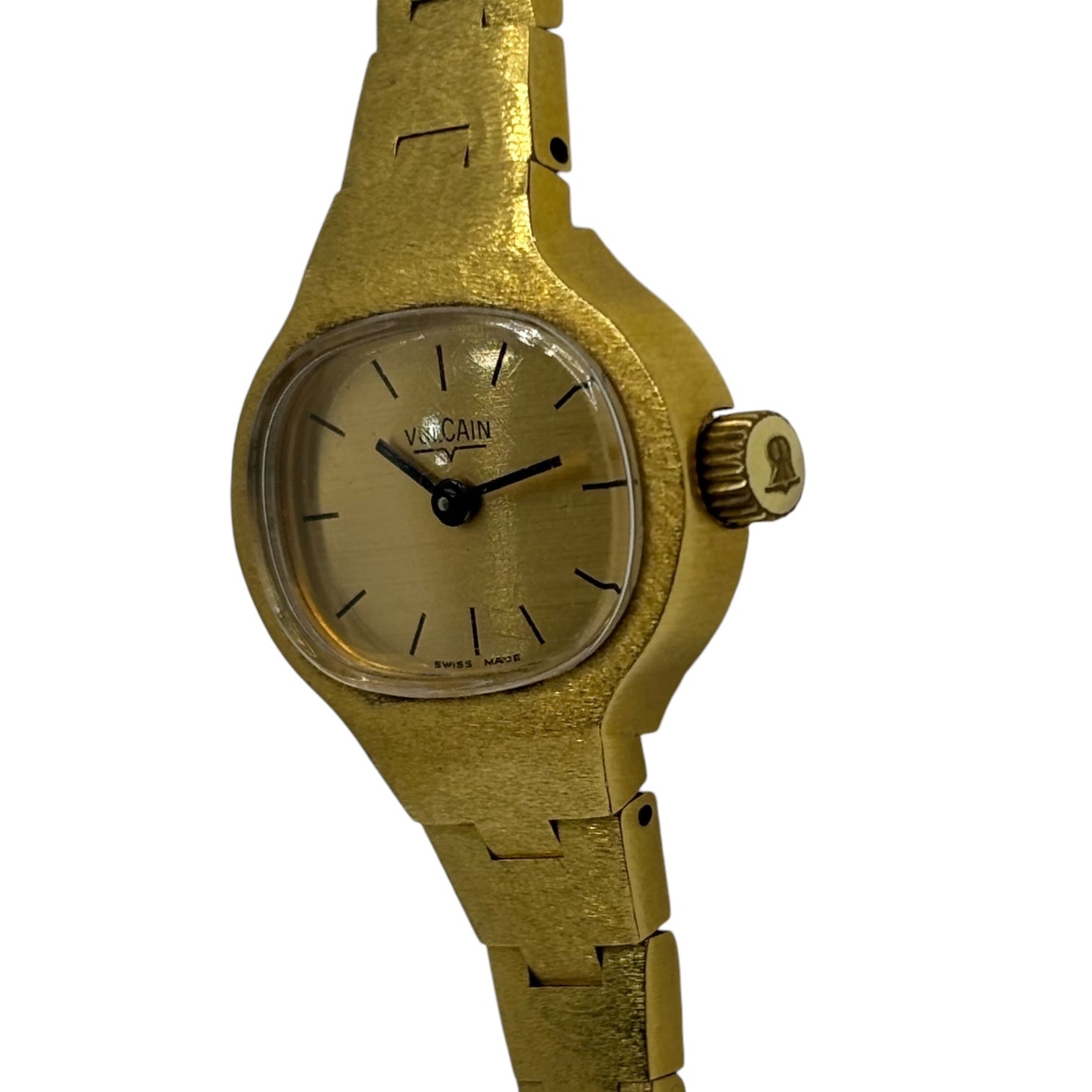 VULCAIN(ヴァルカン) Vintage watch ヴィンテージ ミニ ウォッチ 手巻き F4113A ゴールド 腕時計 スイス製