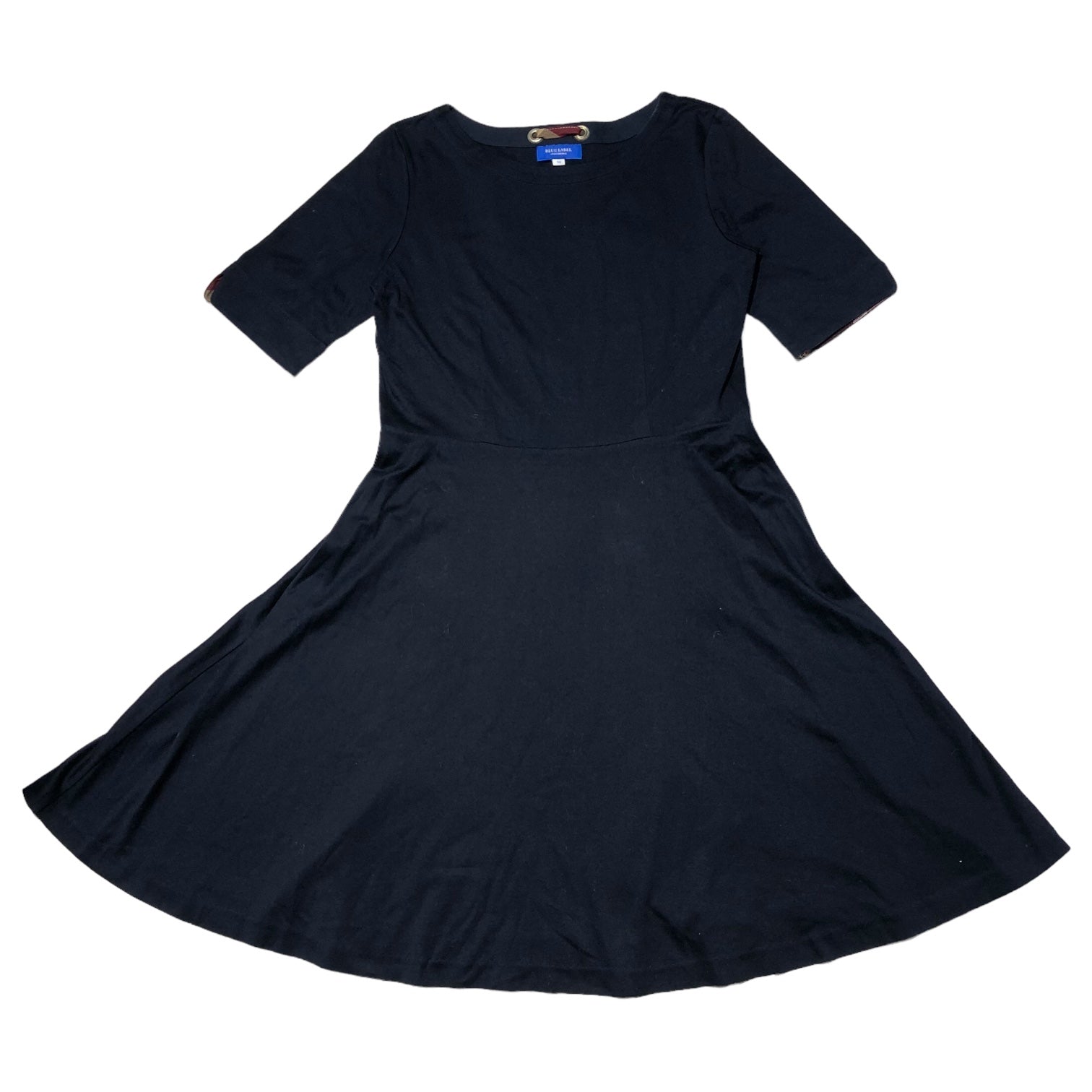 BLUE LABEL CRESTBRIDGE(ブルーレーベルクレストブリッジ) バックリボンS/Sワンピース 55J83-122-29 38(M) ネイビー