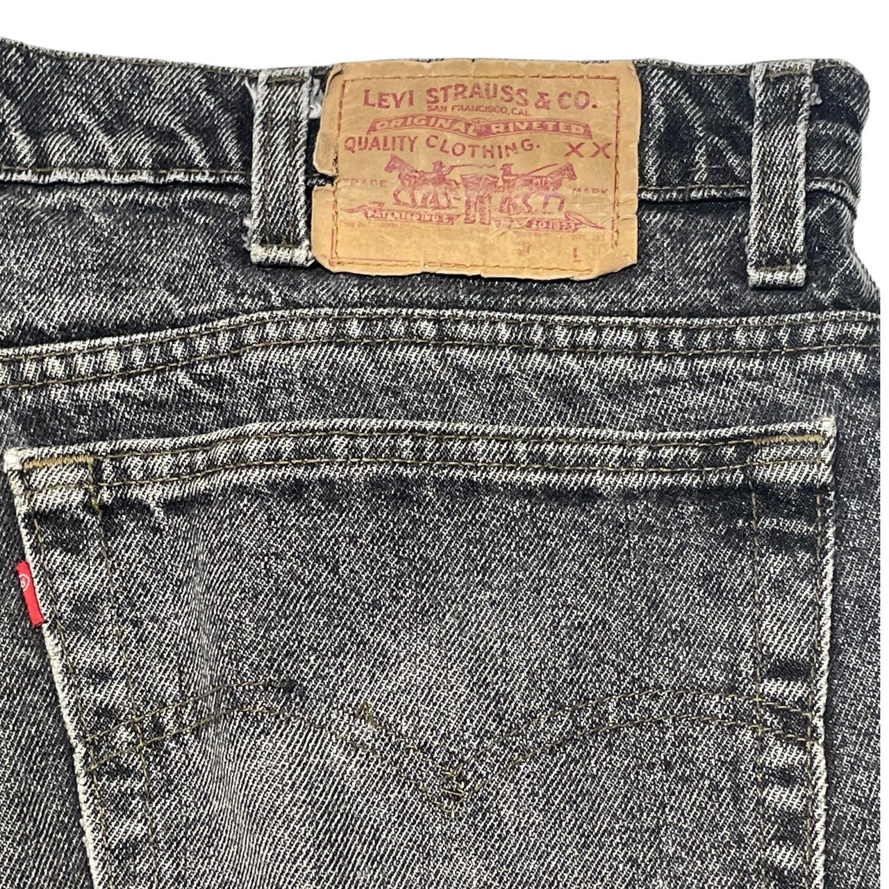 Levi's(リーバイス) 90's 550 black denim pants ブラック デニム パンツ 550-4858 W40/L30 ブラック 先染め 1991年2月製造 90年代 ヴィンテージ USA製
