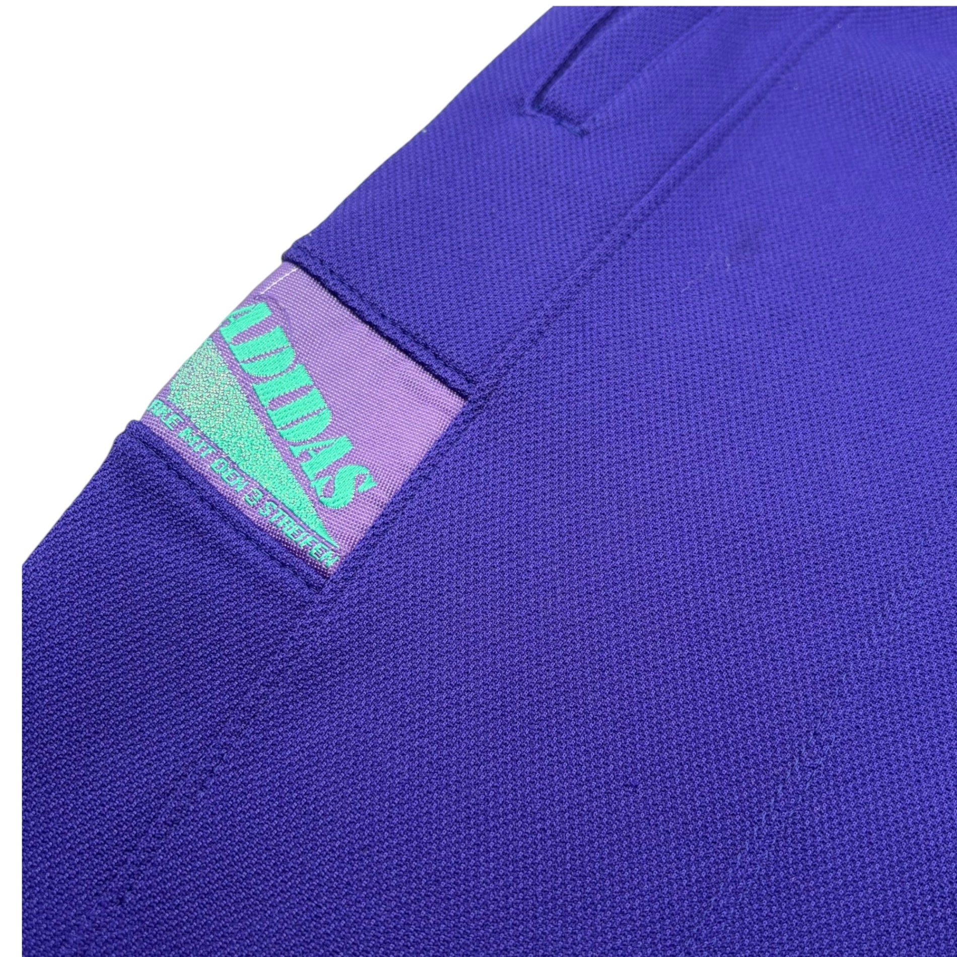 adidas(アディダス) 90's Hem Zipper Ribbed Jersey Pants 90年代 裾ジップ リブ ジャージ パンツ L パープル