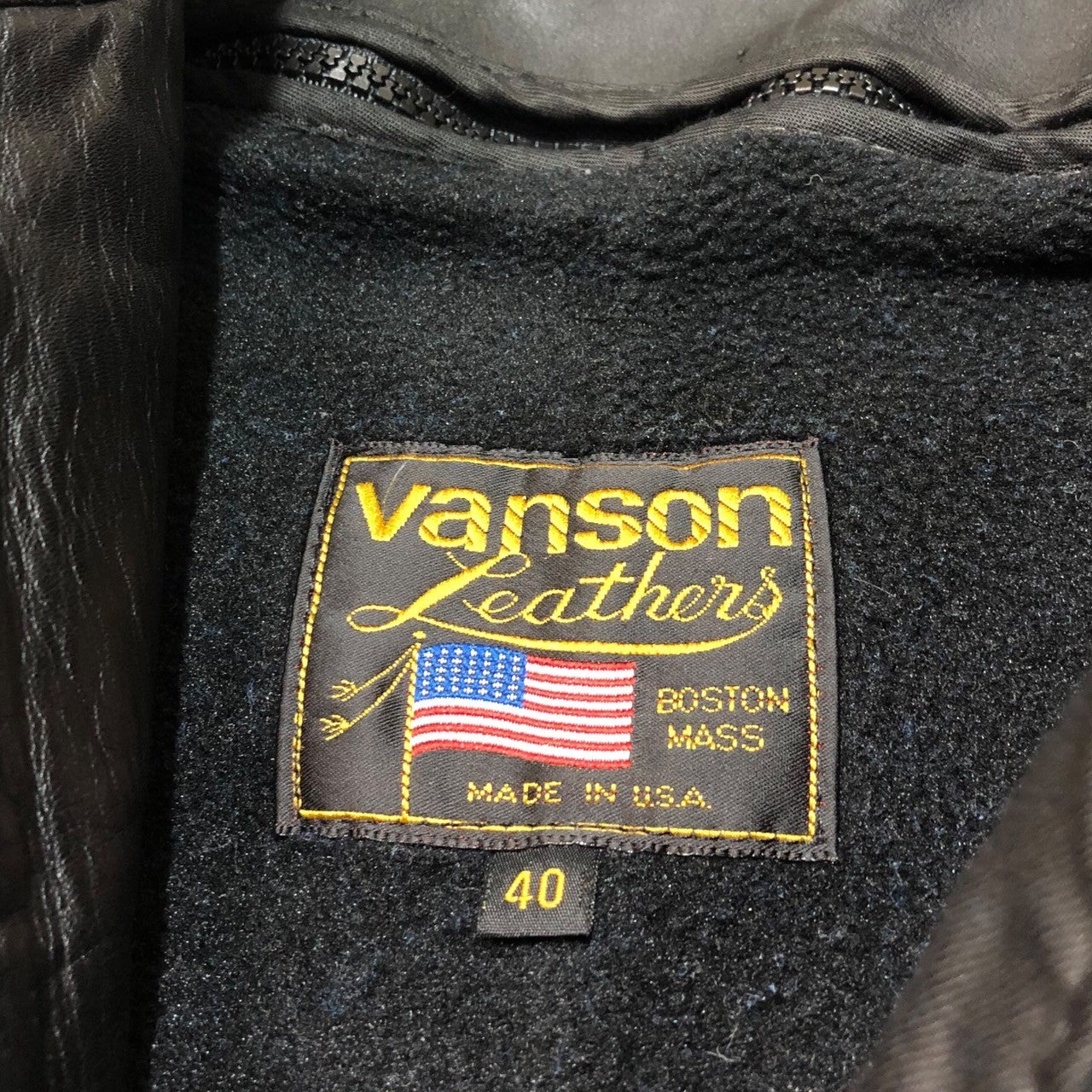 VANSON(バンソン) type B single rider jacket シングル ライダース ジャケット レザー ジャケット タイプB 18877A07 40(L程度) ブラック