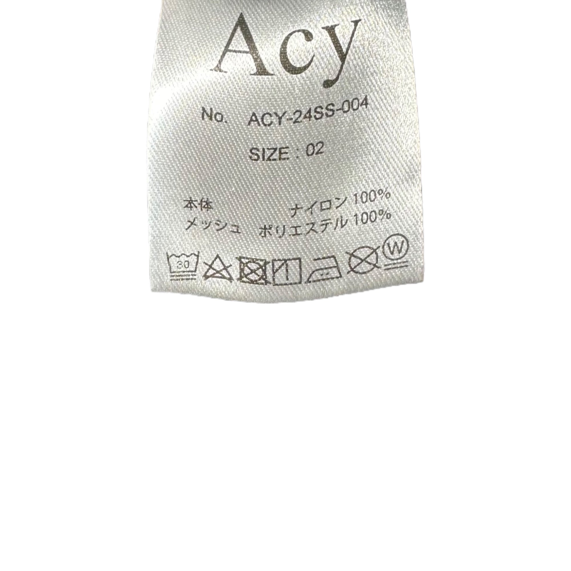 Acy(エイシー) 24SS 2WAY UTILITY VEST ユーティリティー ベスト BSM45-ACY-004 02 ブラック×グレー リバーシブル