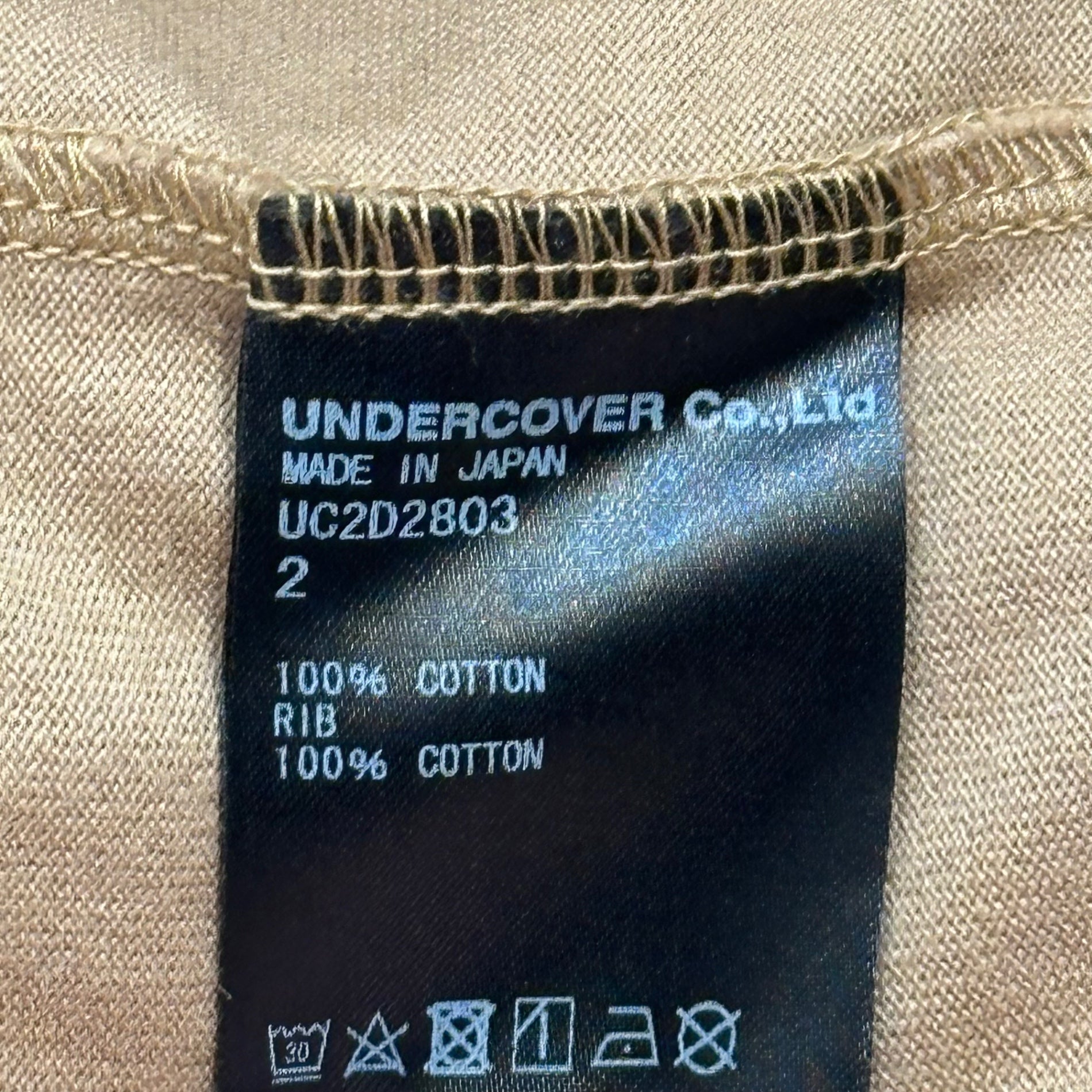 UNDERCOVER(アンダーカバー) 2024AW SOCIETY OF PEOPLE WATCHERS T-Shirt ソサエティ オブ ピープル ウォッチャーズ Tシャツ UC2D2803 2(M程度) ベージュ