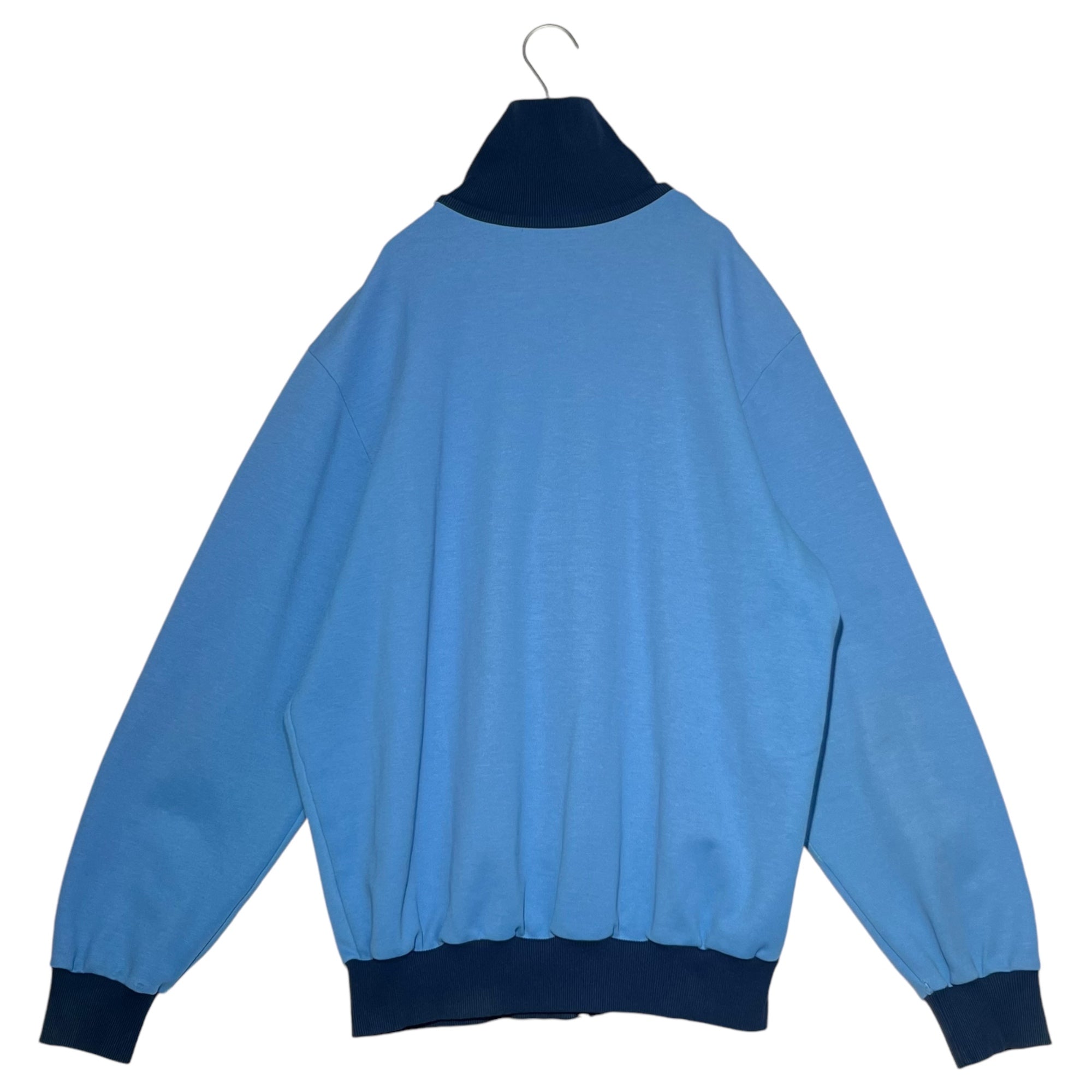 adidas(アディダス) 70's W.GERMANY TRACK JACKET 70年代 西ドイツ製 トラックジャケット 7(L程度) スカイブルー ロゴ ヴィンテージ 1970年代 レジスターマーク有 サイズ稀少