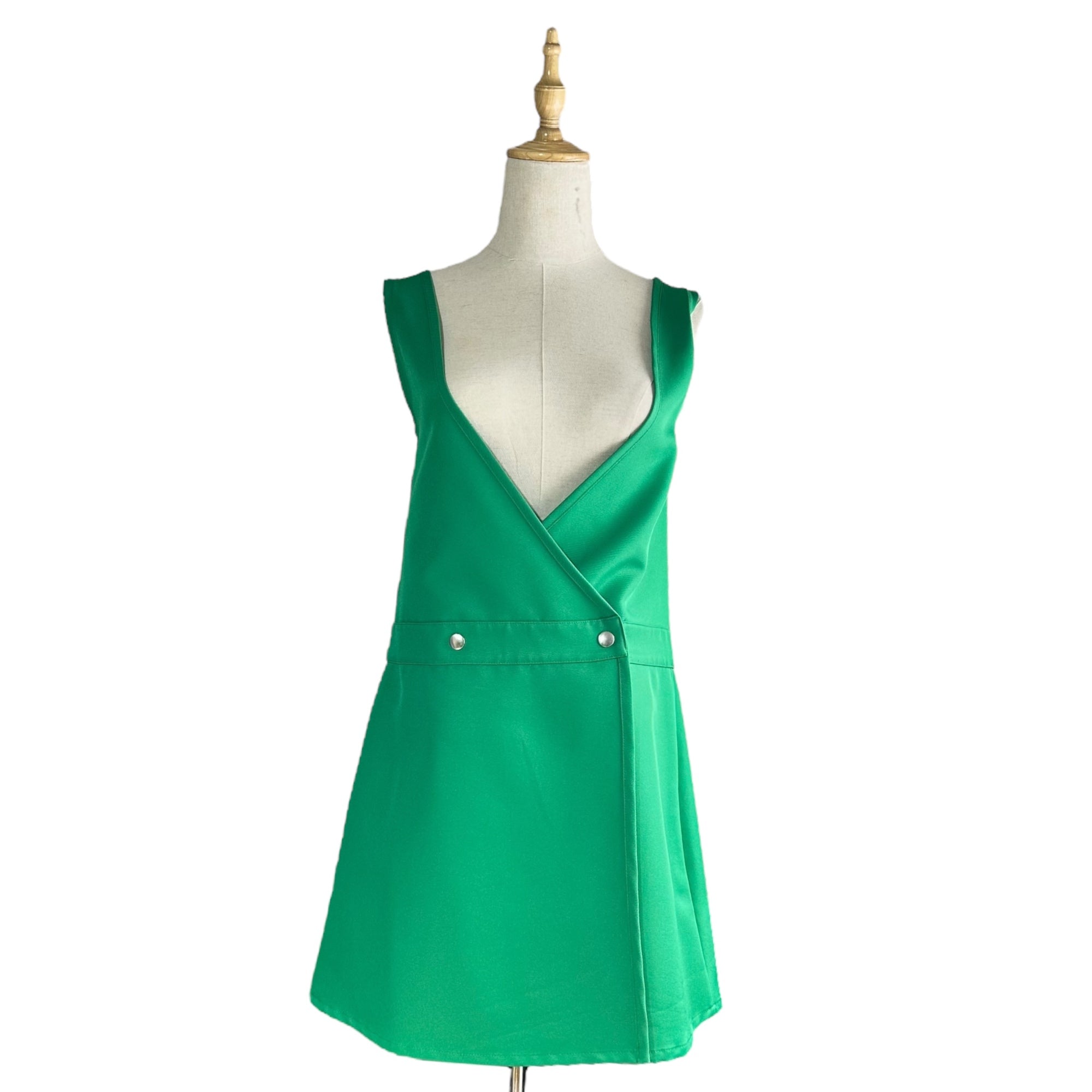 Plan C(プランシー) Front Button Long Gilet フロント ボタン ロング ジレ ABCAB12CN0TP029 36(S程度) グリーン ベスト