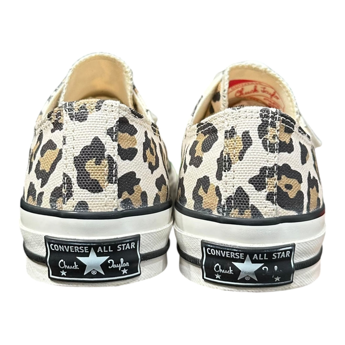 CONVERSE ADDICT(コンバースアディクト) CHUCK TAYLOR MATERIAL OX 1AD073 26cm アイボリー×ブラック×ブラウン スニーカー レオパード