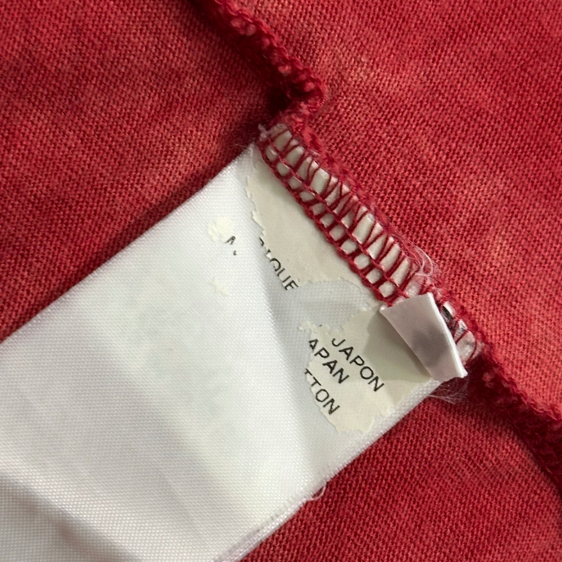 YOHJI YAMAMOTO POUR HOMME(ヨウジヤマモトプールオム) Tie-dye long-sleeved crew-neck cut and sewn タイダイ染め 長袖 クルーネック カットソー 品質表示タグが読み取れない為不明 3 レッド