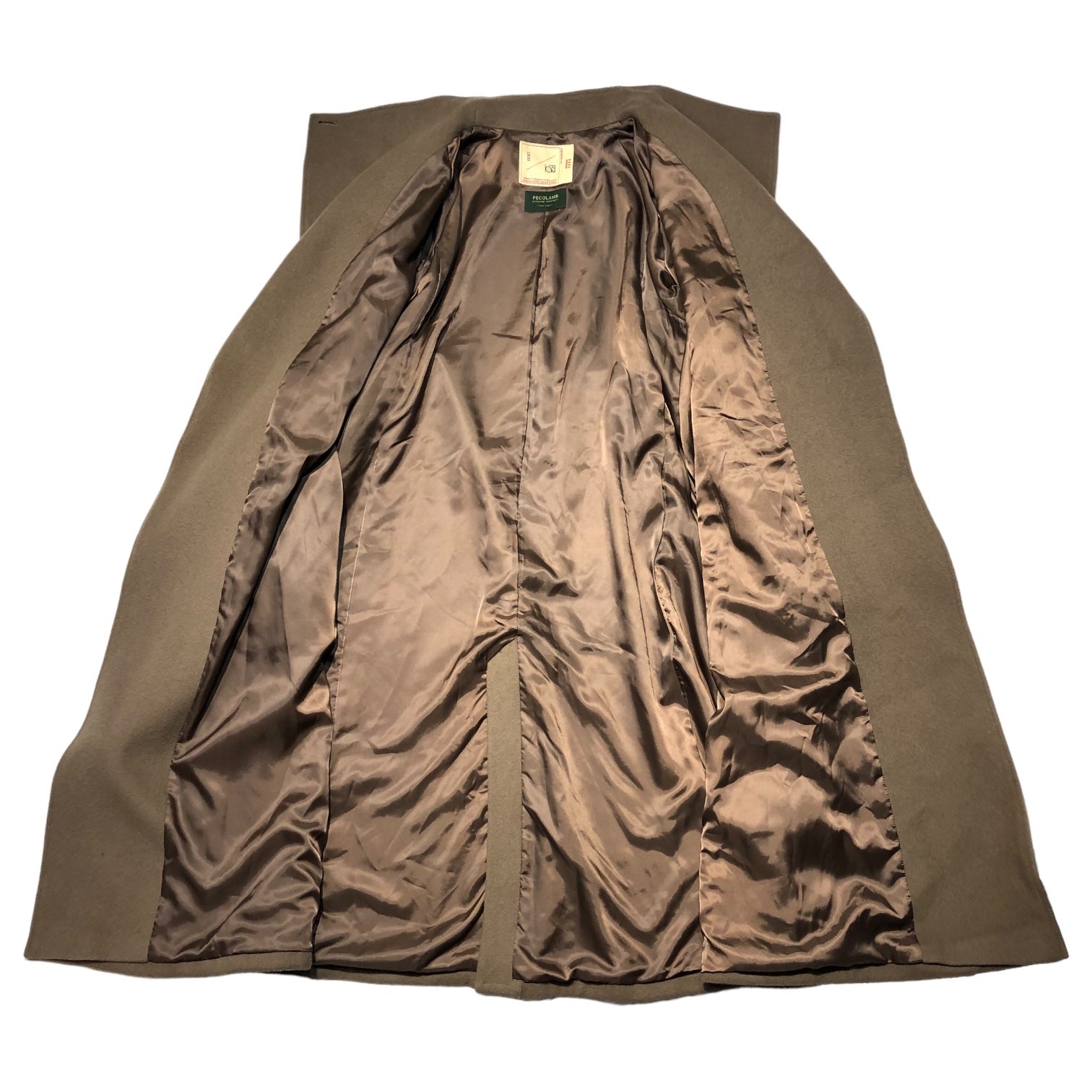 nano UNIVERSE(ナノユニバース) PECOLLAMB ウールビーバーロングモックネックコート 6693211304 M モカ グレージュ系 完売品