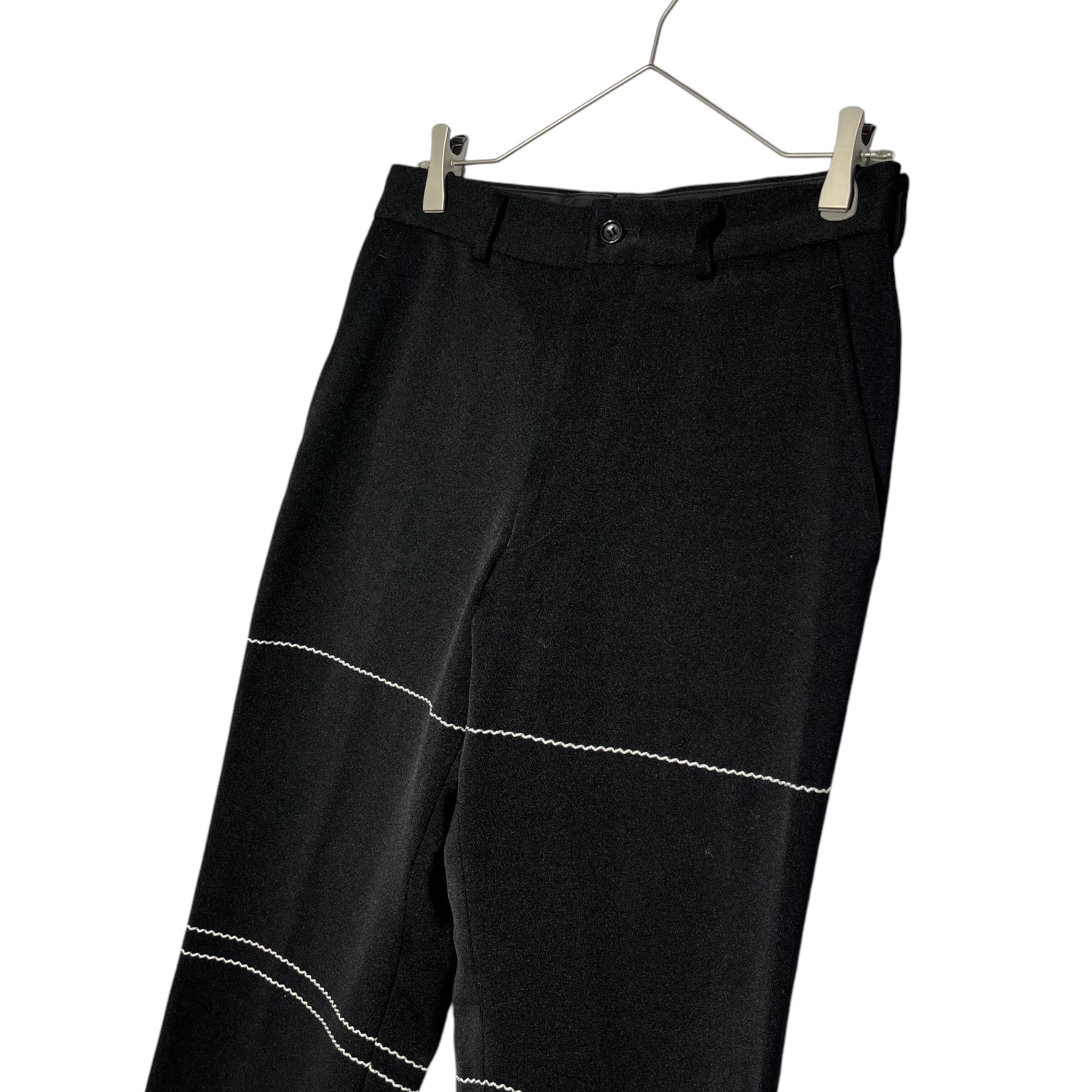 COMME des GARCONS HOMME PLUS(コムデギャルソンオムプリュス) 99AW Souvenir Kitsch stitch pants スーベニールキッチュ期 ステッチ パンツ アーカイヴ PP-04003S S ブラック 通称エルメス期 稀少品
