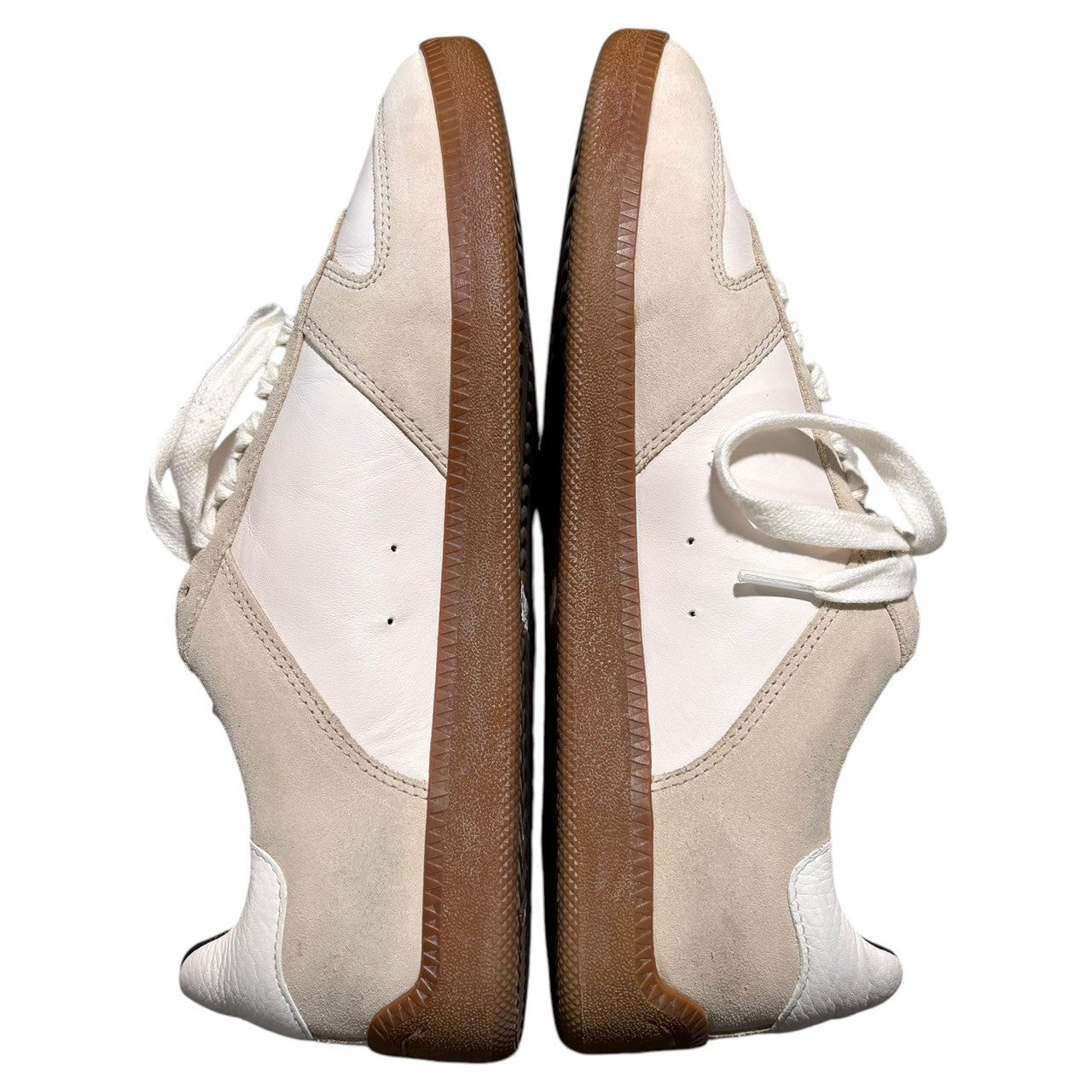 COACH(コーチ) GERMAN TRAINER ジャーマン トレーナー G1555 27cm ホワイト×グレー ローカット シューズ スニーカー レザー 箱付