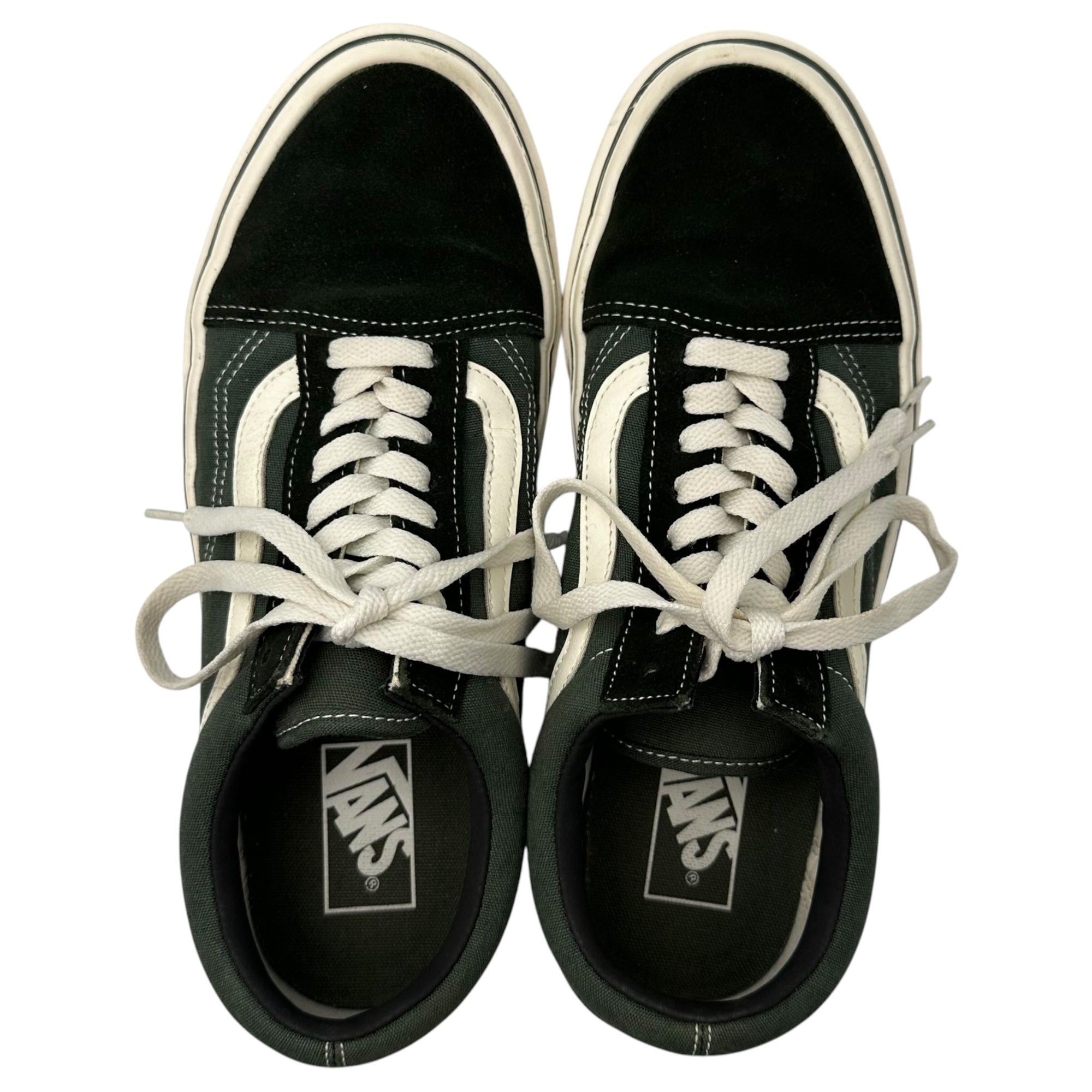 VANS(バンズ) Old School Light オールド スクール ライト ローカット スニーカー V36 LITE 27cm グリーン×ブラック×ホワイト