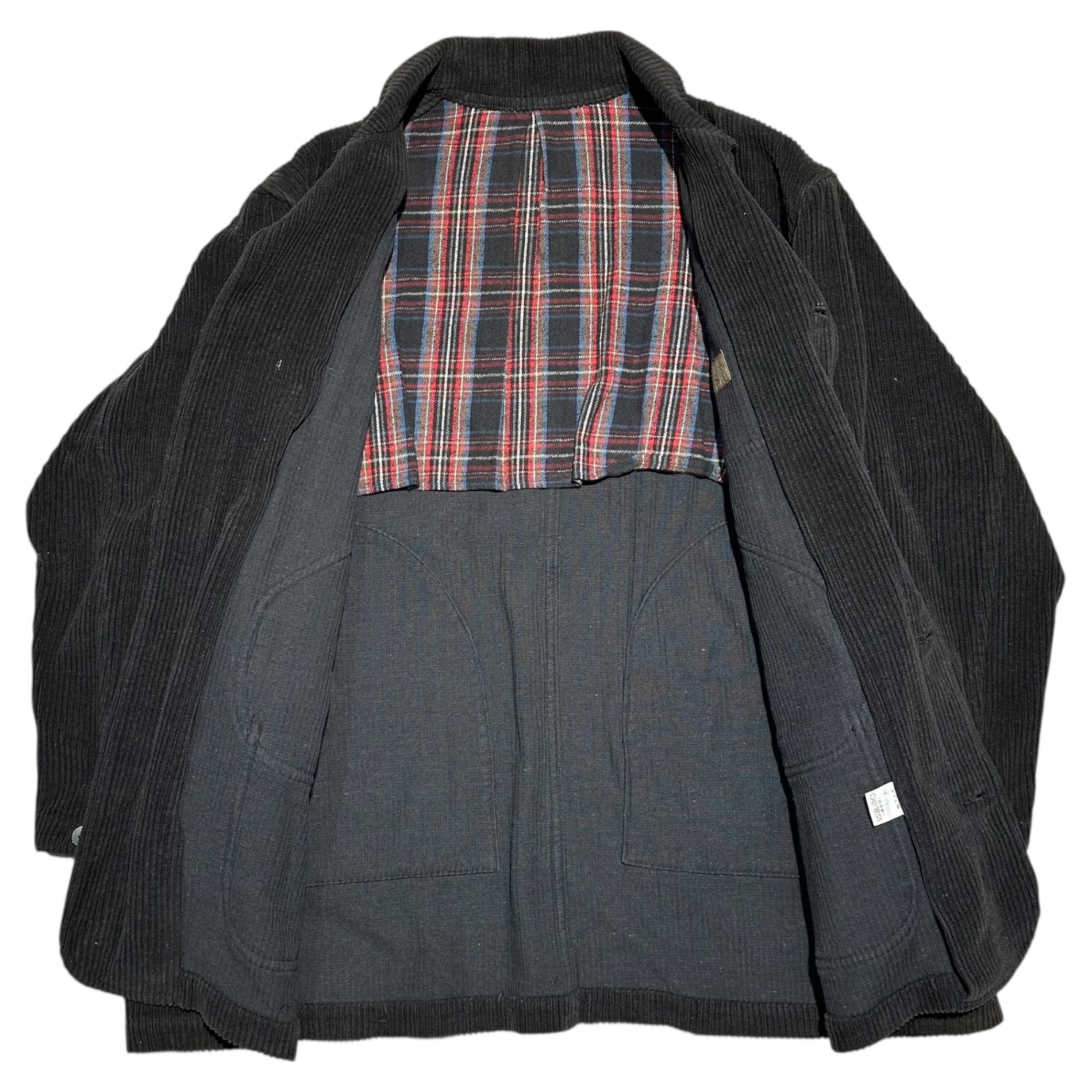 Y's(ワイズ) 70~80's Wide-Rib Corduroy Hunting Jacket 70~80年代 太畝 コーデュロイ ハンティング ジャケット FREE(メンズM程度) ブラック レディースライン 男性着用可 ミリタリー