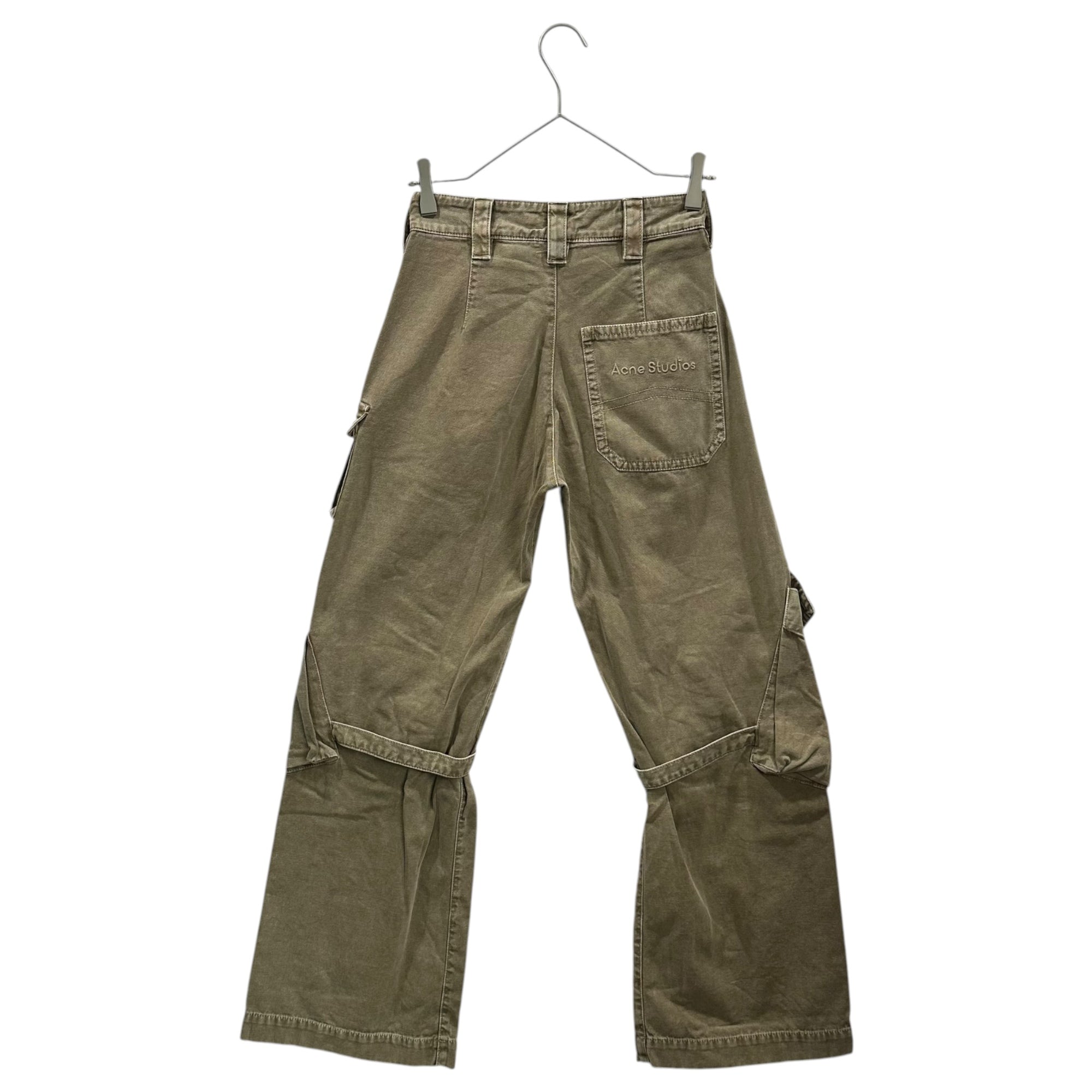 Acne Studios(アクネストゥディオズ) 24SS Cargo Trousers カーゴ トラウザーズ パンツ FN-WN-TROU001363 30 ベージュ ボンテージ ワイド バギー