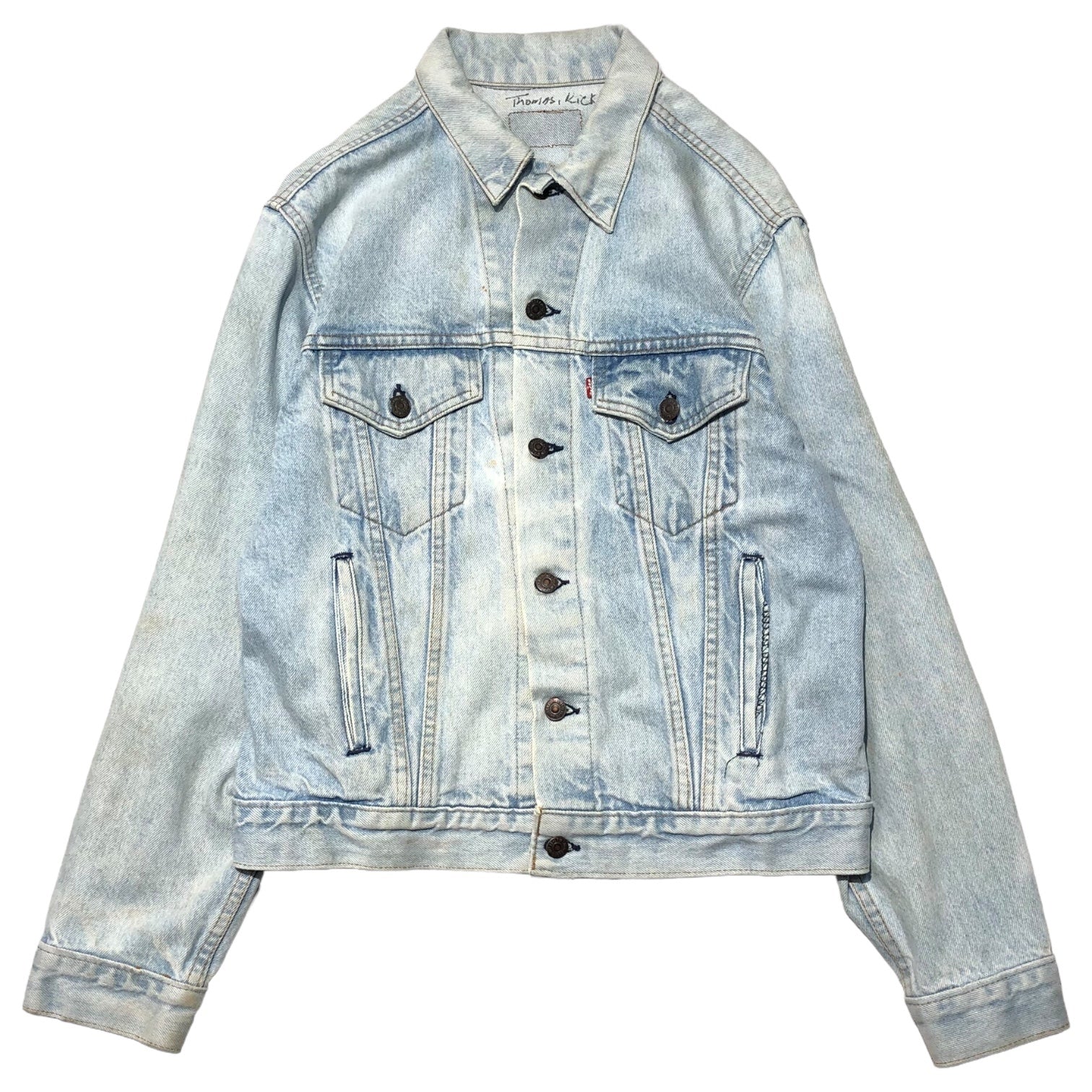 Levi's(リーバイス) 70's~80's 4th ヴィンテージデニムジャケット/トラッカージャケット 70505 表記無し(Mサイズ程度) ライトインディゴ/ブルー系 80年代~90年代