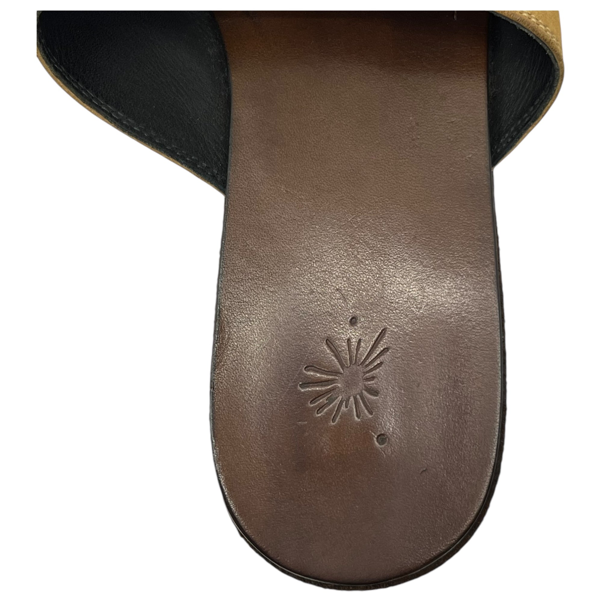 Maison MIHARA YASUHIRO(メゾンミハラヤスヒロ) 00's Broiled leather sandals 炙り出し レザー サンダル 表記無し(26cm程度) ベージュ×ブラック