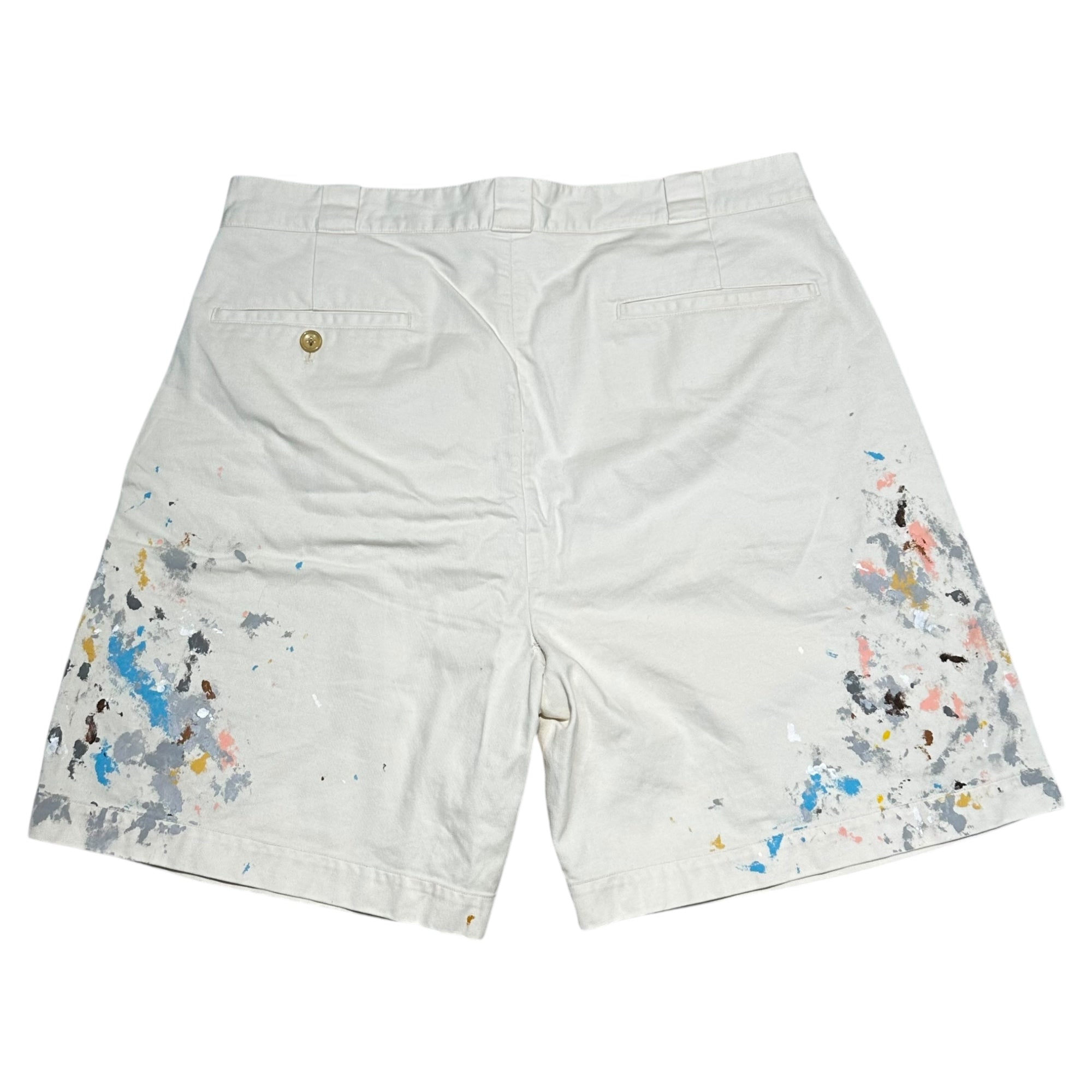 SOE(ソーイ) Painter Shorts ペインター ショーツ 1201-60-011 1(S程度) ホワイト ハーフ ショート ペンキ SOE READY TO WEAR ボロ