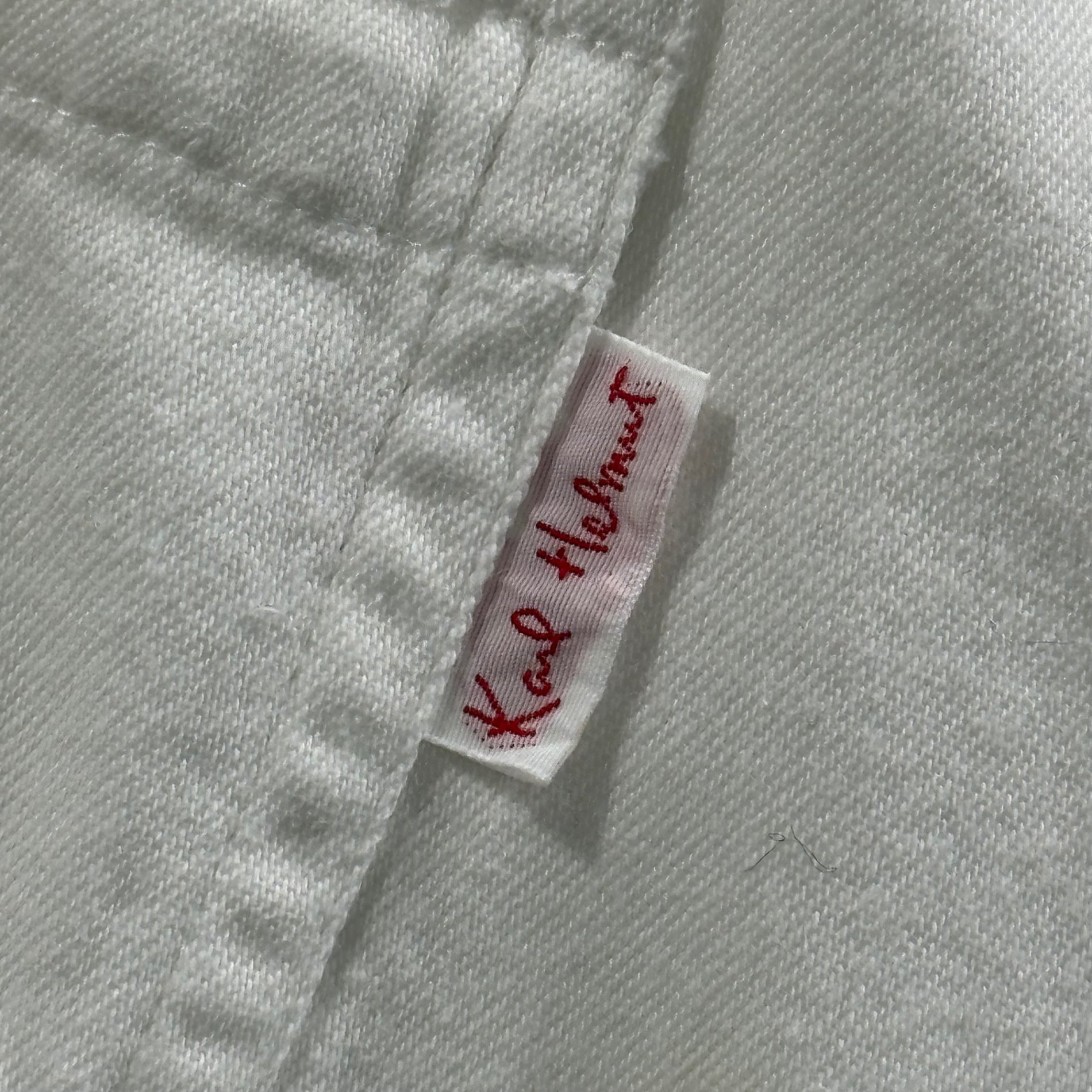 Karl Helmut(カールヘルム) 90's Big Gather Pocket S/S Shirt 90年代 ビッグ ギャザー ポケット 半袖 シャツ PO342FB23 L(実寸XXL程度) ホワイト