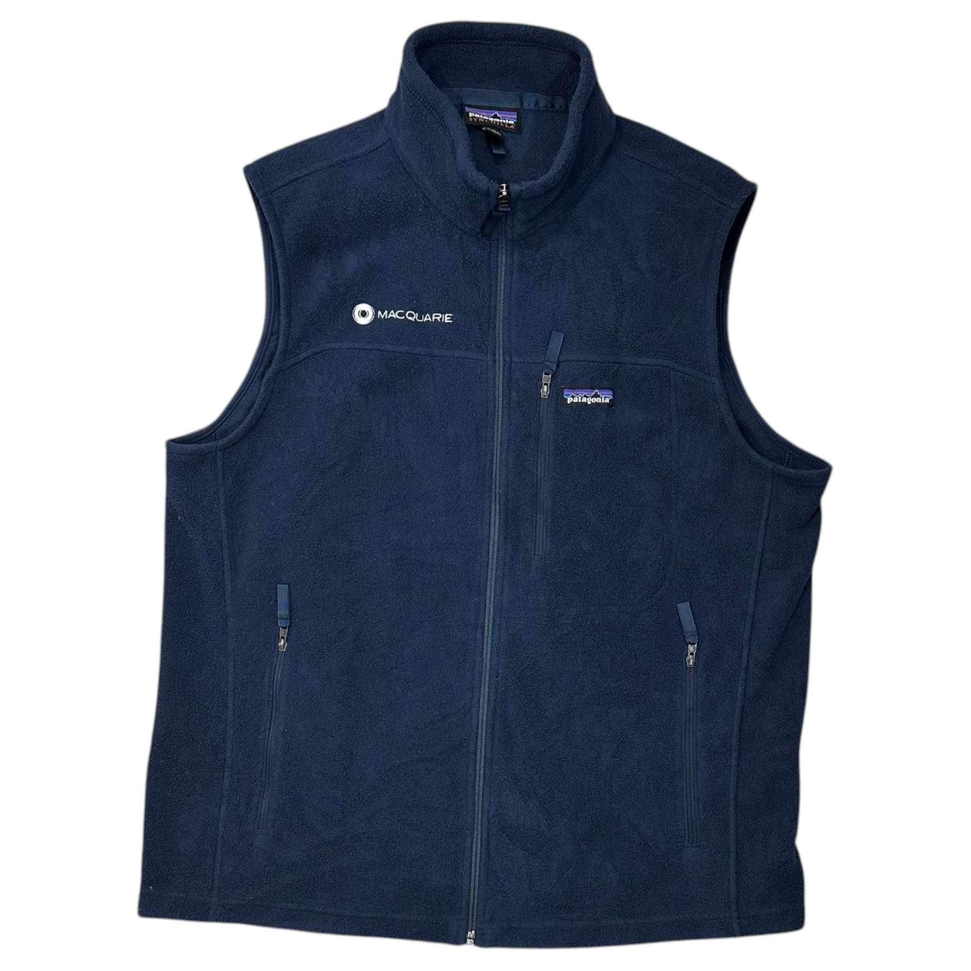 Patagonia(パタゴニア) Classic Synchilla Vest シンチラ フリース ベスト 23010 L ネイビー MACQUARIE 企業物