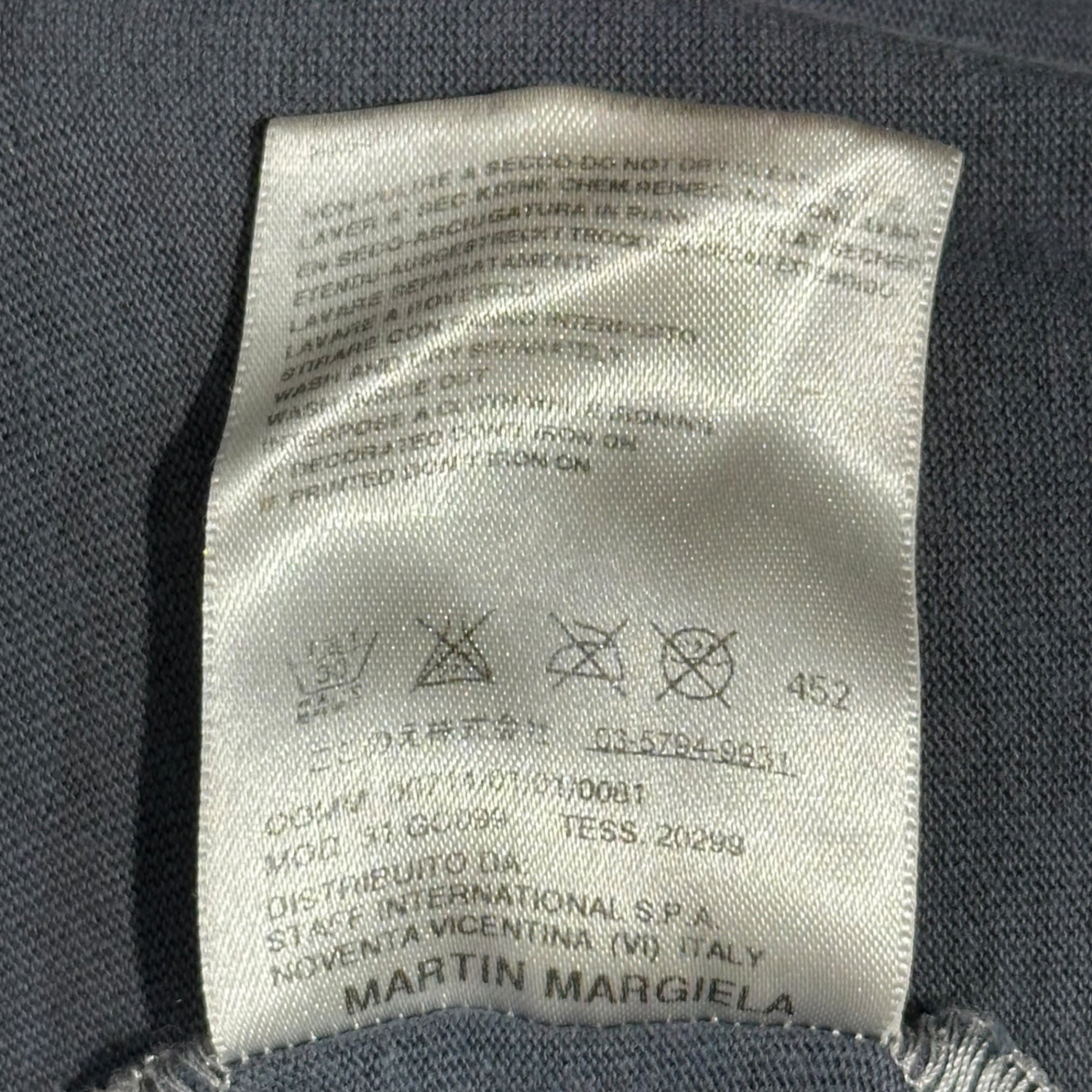 Maison Martin Margiela(メゾン マルタンマルジェラ) 08SS AIDS TEE エイズ Tシャツ 本人期 31 GC099 M(少し大きめ) グレー×ホワイト アーカイブ