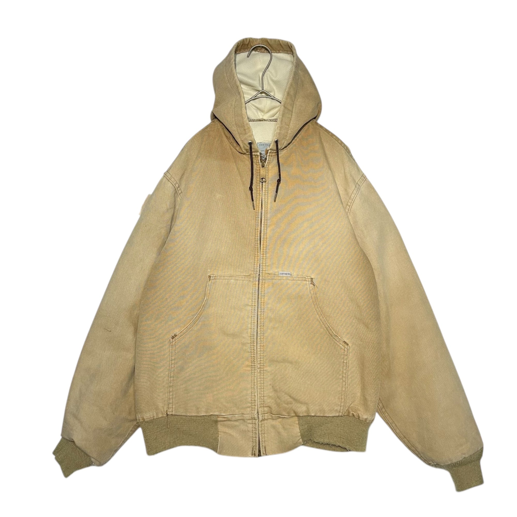 carhartt(カーハート) 1989's 100 YEARS Vintage Active Jacket 100周年 モデル ダック地 ヴィンテージ アクティブ ジャケット L カーキ 1988年12月製造 80年代 80's 星タグ USA製