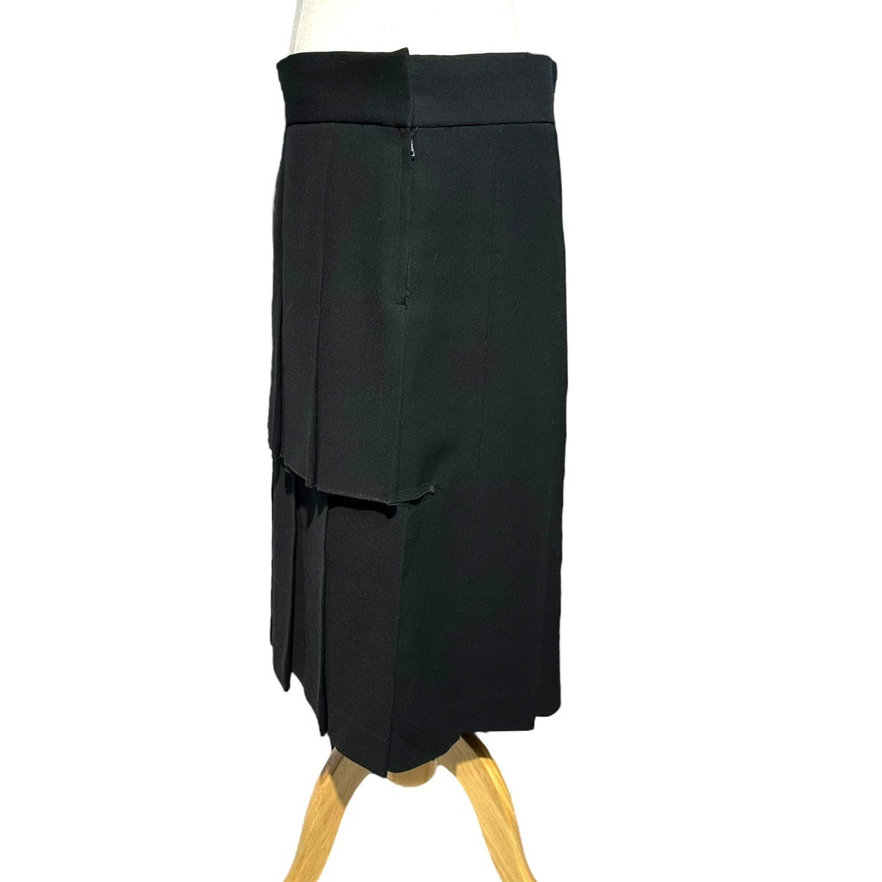 COMME des GARCONS(コムデギャルソン) 04AW front tiered gathered skirt フロント ティアード ギャザースカート GN-S028 M ブラック AD2004
