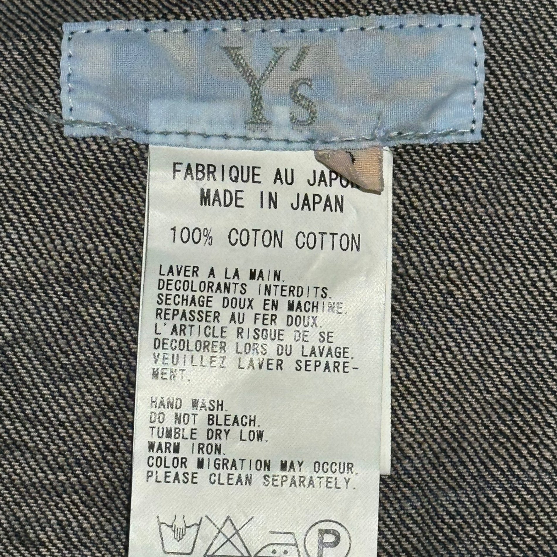 Y's(ワイズ) 09AW Curved Hem Pocket Wide Denim Pants カーブ 変形 裾ポケット ワイド デニム パンツ YZ-P02-008 2(S) インディゴ