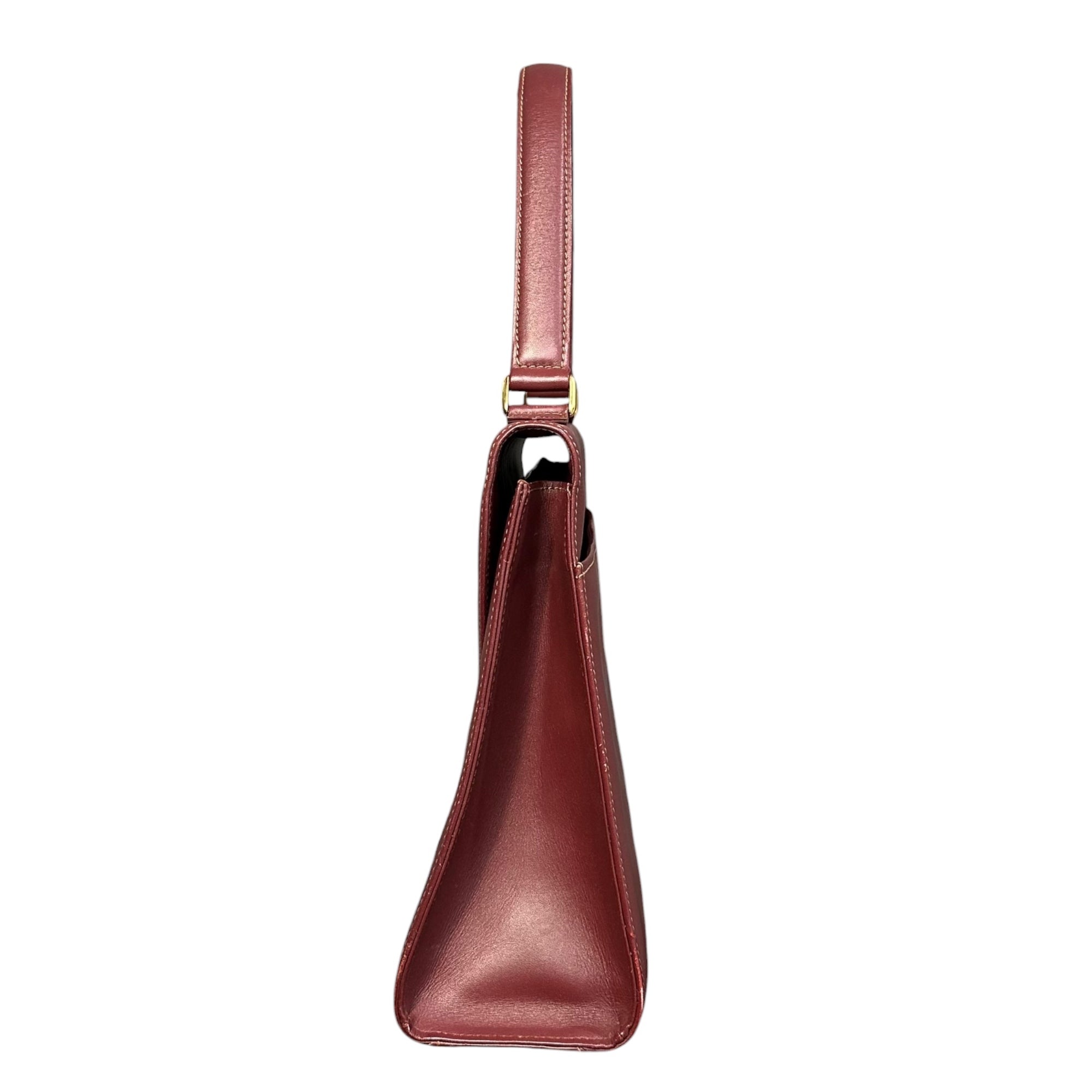 Cartier(カルティエ) Must de Cartier Handbag マストライン ハンド バッグ ボルドー