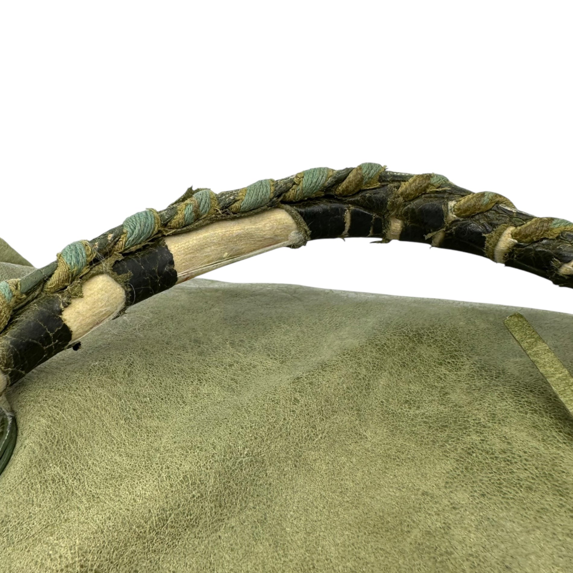 BALENCIAGA(バレンシアガ) 00's THE FIRST ザ ファースト 2WAY ショルダー バッグ 128528 502752 モスグリーン ショルダー レザー