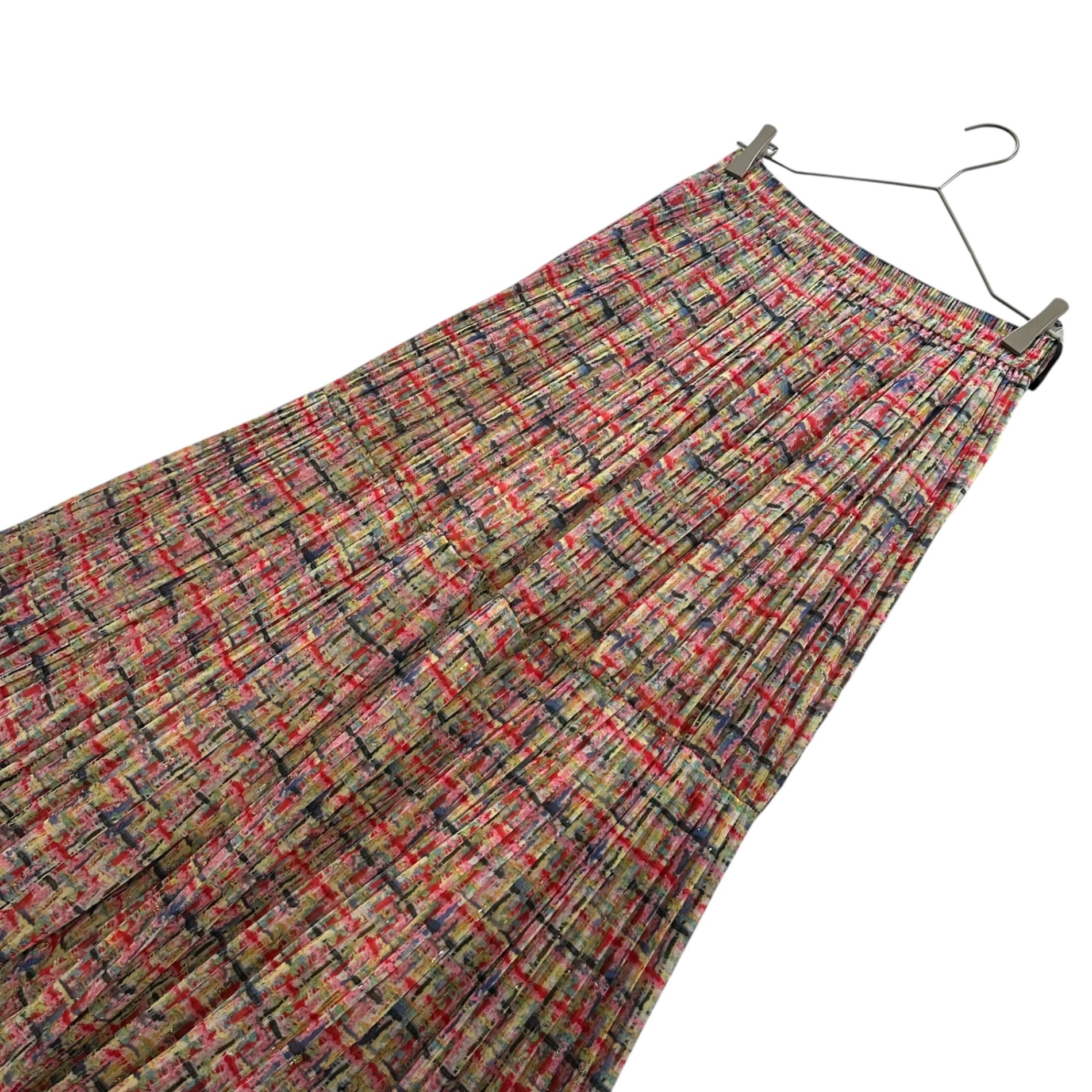 sov.(ソブダブルスタンダードクロージング) All-Over Print Pleated Long Maxi Skirt 総柄 プリーツ ロング マキシ スカート 0502-021-251A 38 マルチカラー