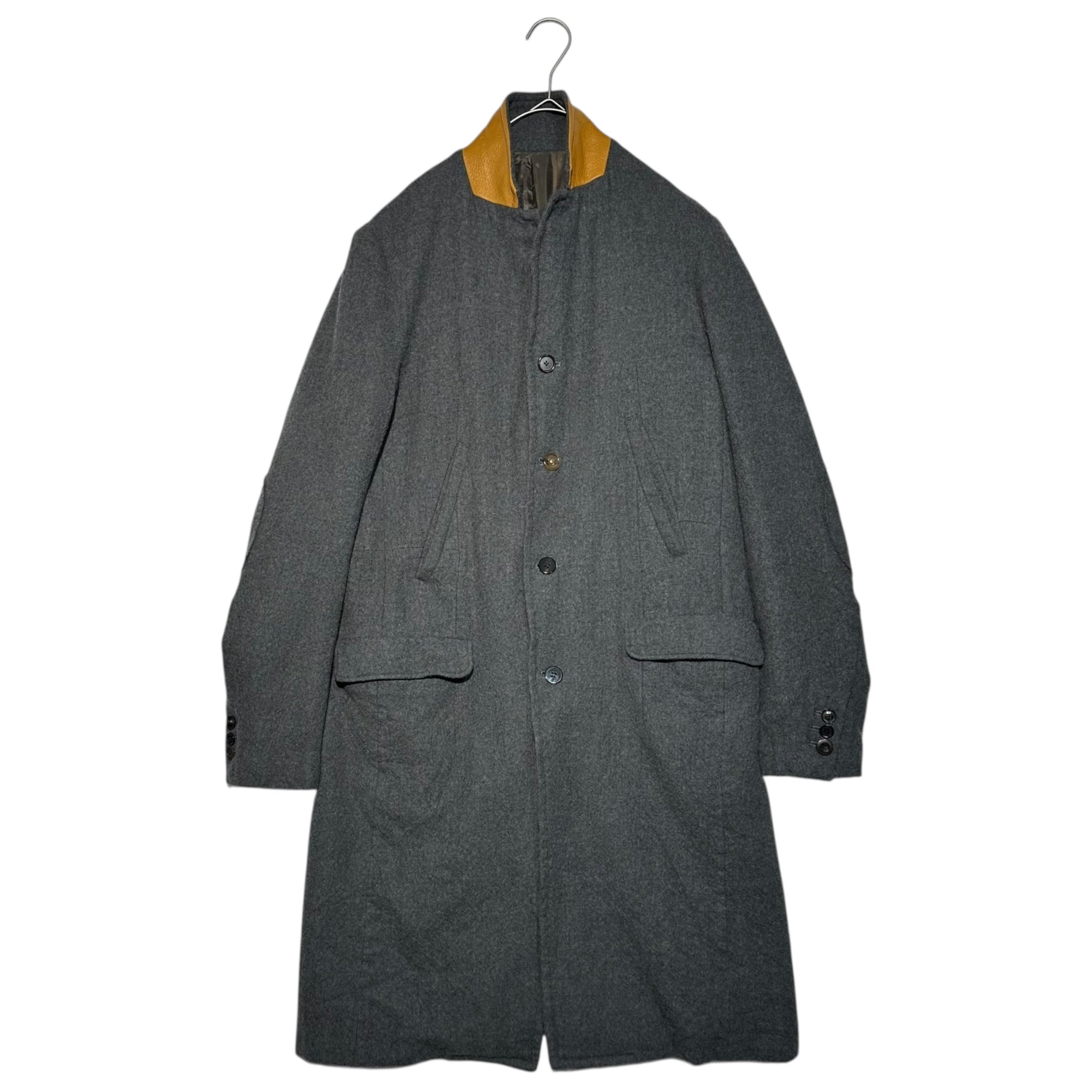 UNDERCOVER(アンダーカバー) 16AW Store exclusive frizzy long jacket chester coat 店舗限定 縮絨 ロング ジャケット チェスター コート UCR9301 2(M程度) グレー×キャメル