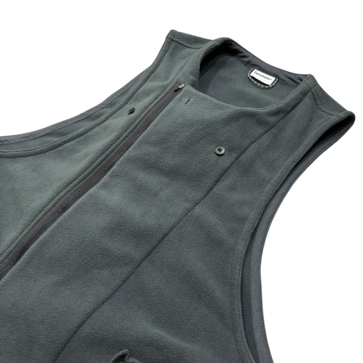 SandWaterr(サンドウォーター) ORGANIZED VEST - PE.MICRO FLEECE オーガナイズド ベスト - ポリエステル マイクロフリース SW-V0501 3 グレー