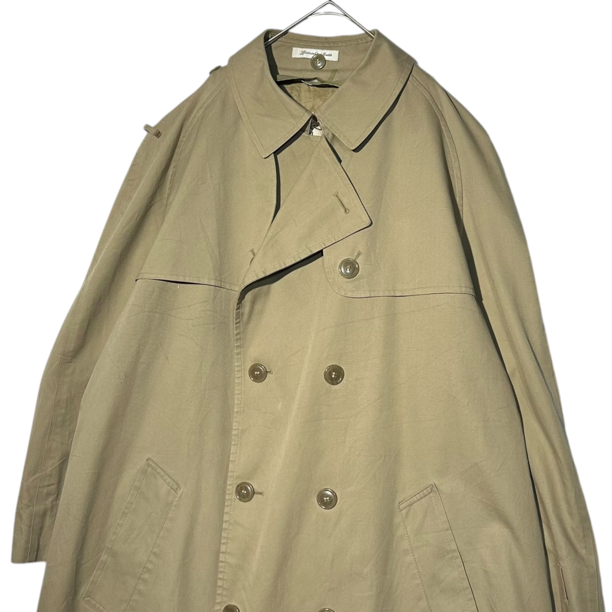 Misty Harbor(ミスティーハーバー) 70's USA made Vintage long trench coat USA製 ヴィンテージ ロング トレンチ コート 46 LONG(ML程度) ベージュ 推定70年代 古着
