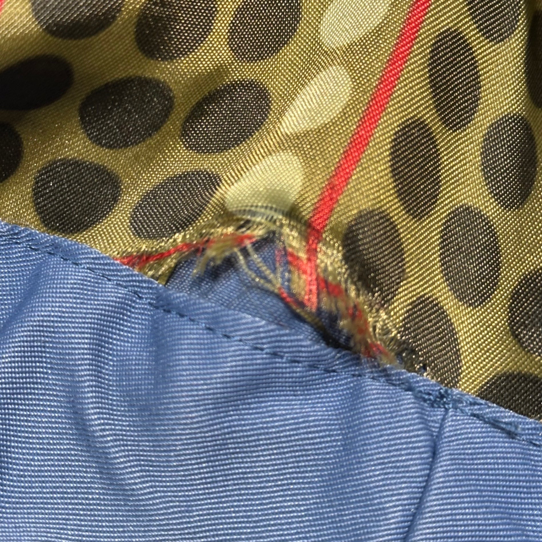 55DSL(フィフティーファイブディーエスエル) 90's Knit Rib Panel Nylon Zip-Up Jacket 90年代 ニットリブ 切替 ナイロン ジップアップ ジャケット L ブルー×ブラウン