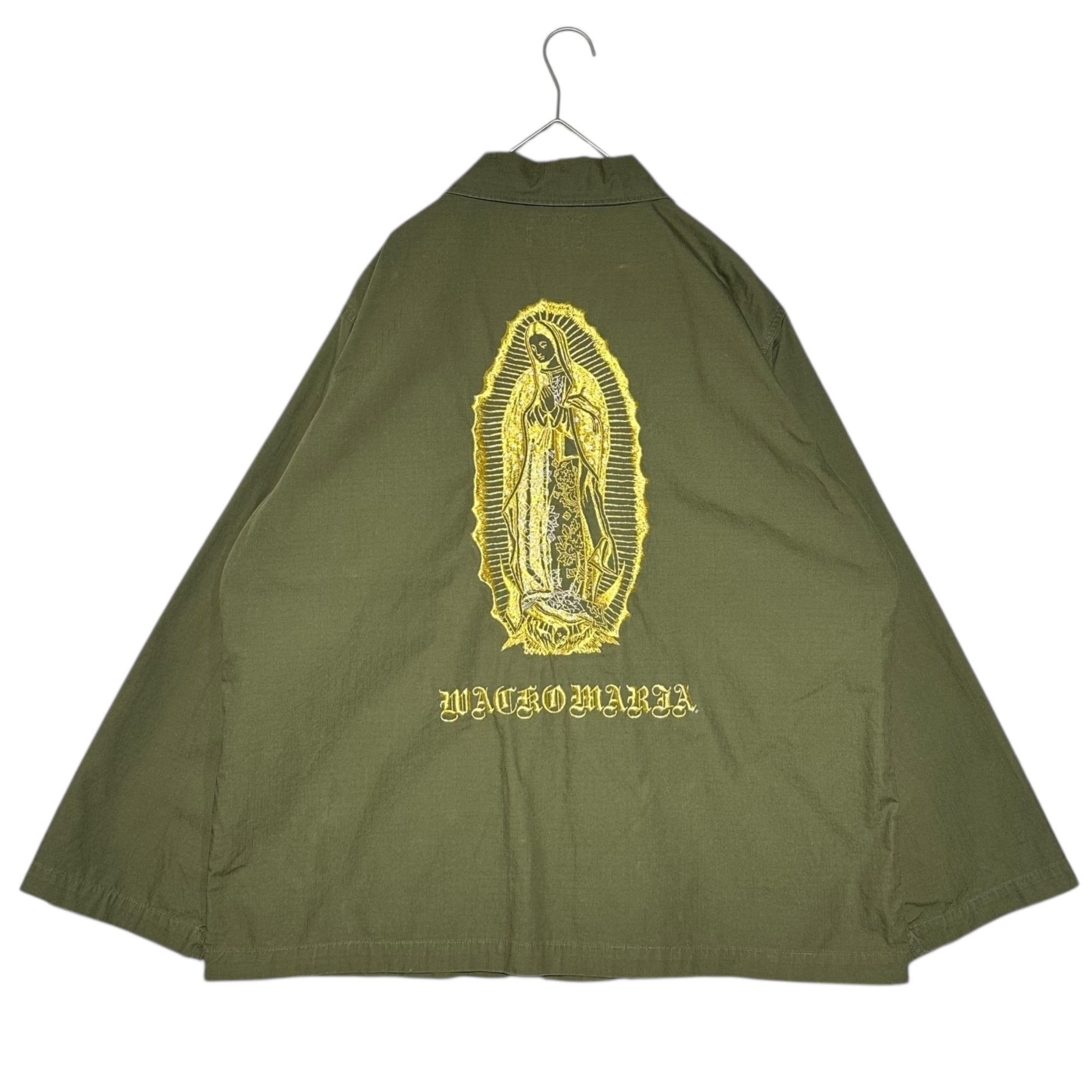 WACKO MARIA(ワコマリア) 21AW ARMY SHIRT TYPE 2 アーミー シャツ 21FW-WMO-ML24 S カーキ 21FW マリア刺繍 ジャケット