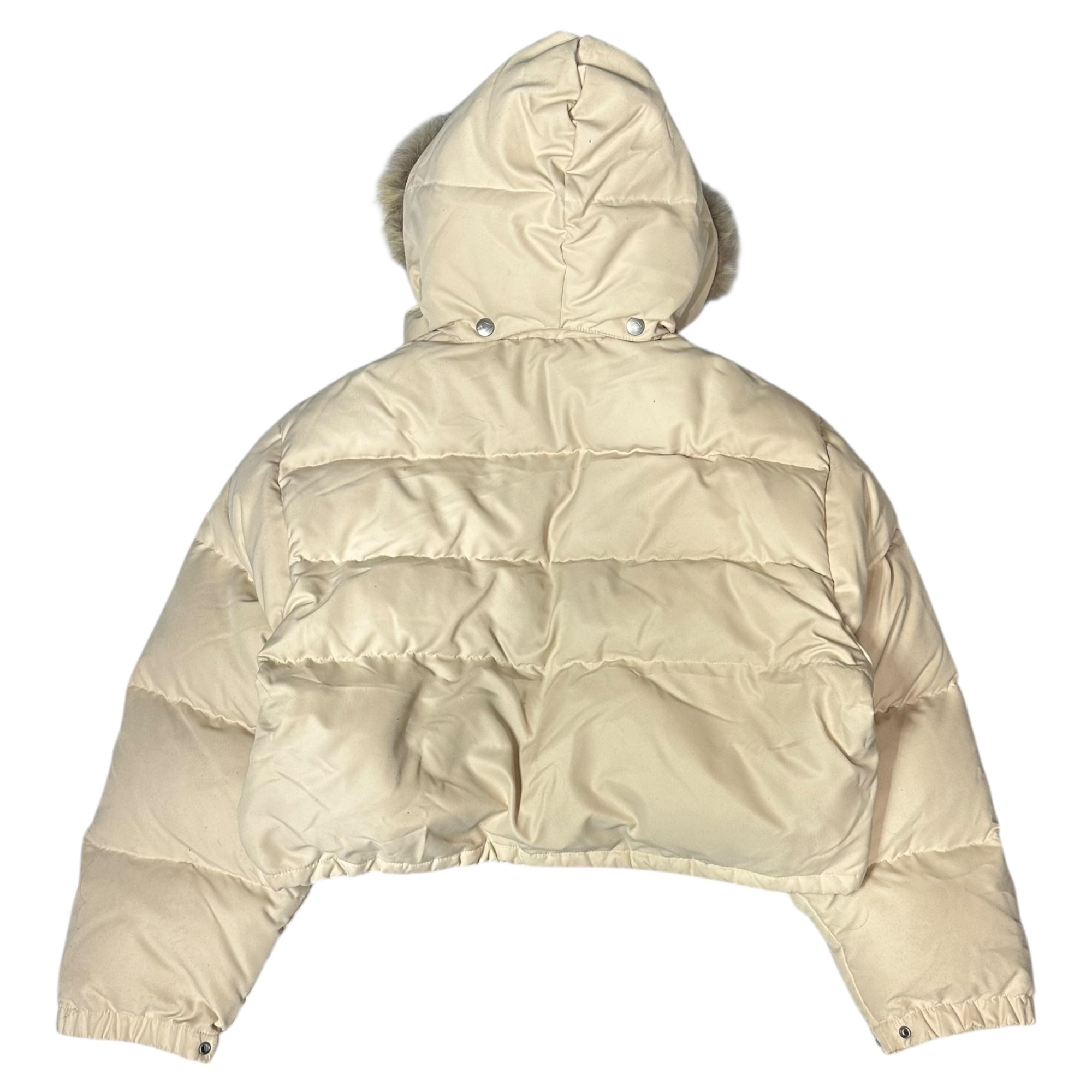 BALL by M&FG(ボール マリテフランソワジルボー) 90's ARCHIVE Fur-Hooded Short-Length Down Jacket アーカイブ ファー フーデッド ショート丈 ダウン ジャケット 48(M-L程度) ベージュ 推定90年代 ヴィンテージ