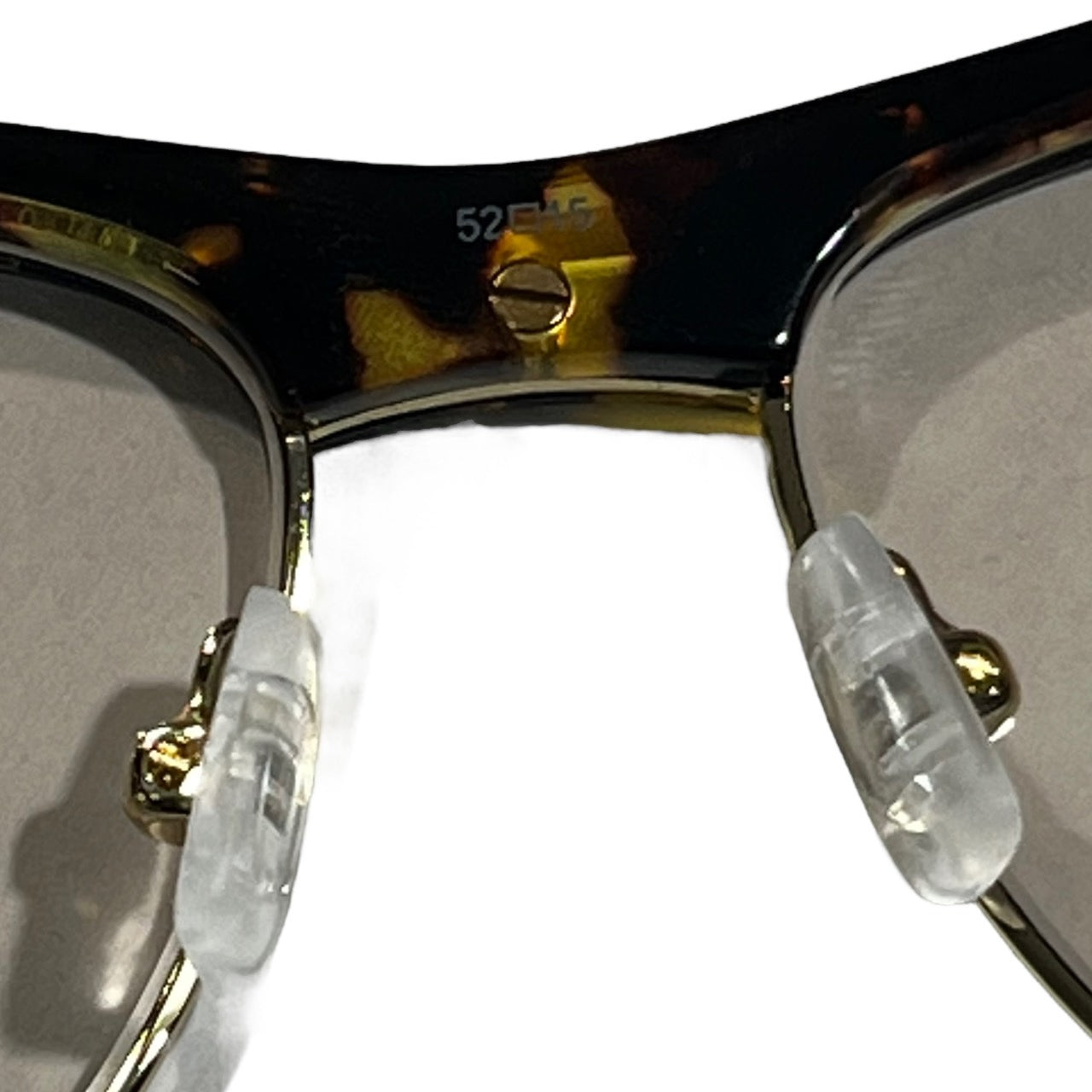 BOTTEGA VENETA(ボッテガヴェネタ) tortoiseshell half rim clear lens sunglasses/鼈甲ハーフリムクリアレンズサングラス/眼鏡/メガネ BV1100O-002 ブラウン×クリア