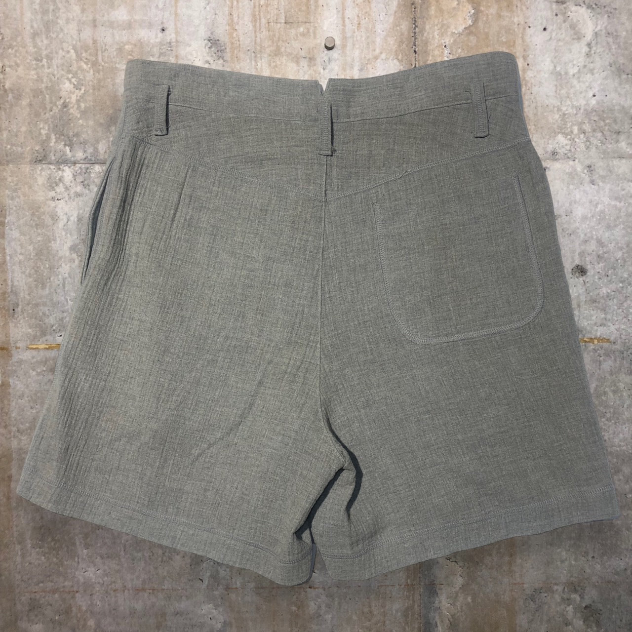 i.s. ISSEY MIYAKE(アイエス イッセイミヤケ) 90’s cotton wide half pants/コットンワイドハーフパンツ IS 41-FF044 M(メンズサイズ) グレー