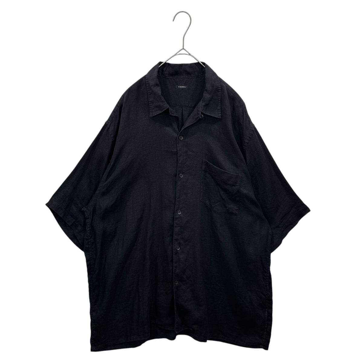 COMOLI(コモリ) 23SS Linen Twill S/S Open-Collar Shirt リネンツイル 