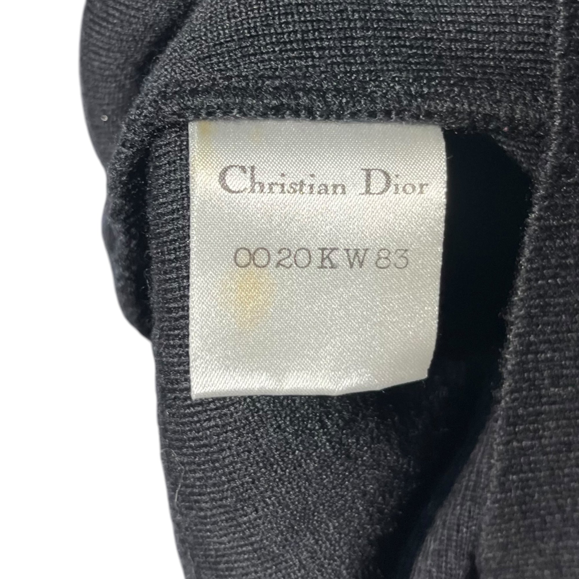 Christian Dior(クリスチャンディオール) 90's~00's Dior Logo embroidery short length wide wool knit ロゴ刺繍 ショート丈 ワイド ウール ニット 0020KW83 表記無し(M程度) ブラック PRET-A-PORTER