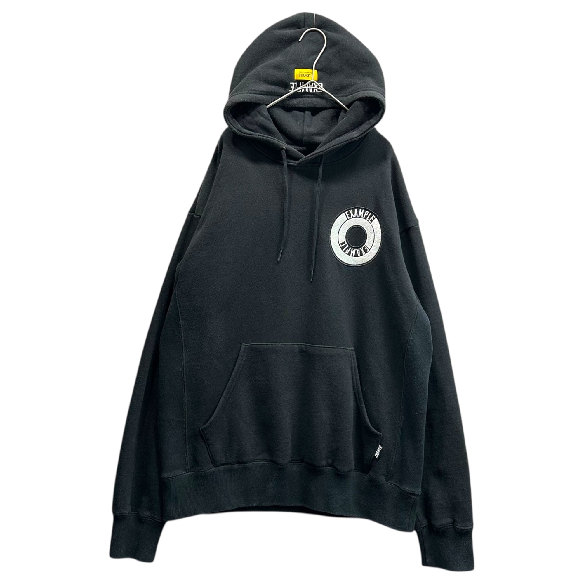 EXAMPLE(エグザンプル) STUDIO33 ROUND LOGO HOODIE ラウンド ロゴ フーディー L ブラック パーカー