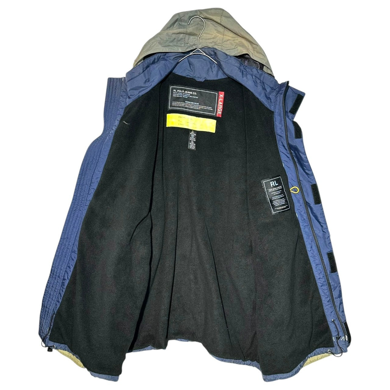 POLO JEANS(ポロジーンズラルフローレン) 00's Big Size Mountain Parka ビッグサイズ マウンテンパーカー XL ネイビー×グレー